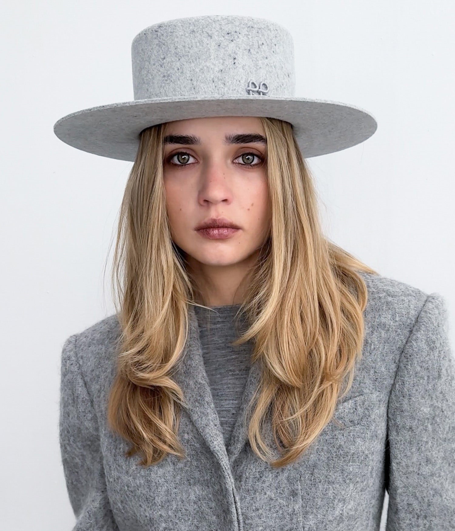 Wool Felt Canotier Hat