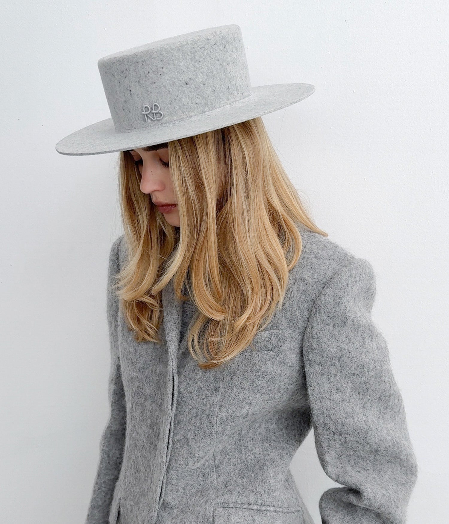 Wool Felt Canotier Hat