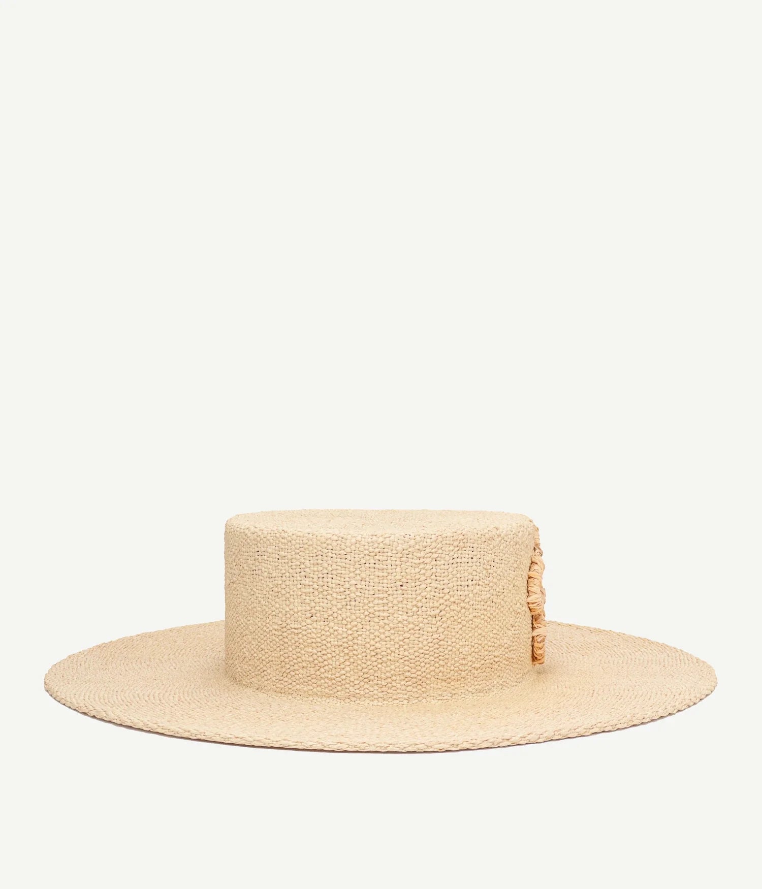 SS2025 drop 1, Monogram-embellished Straw Boater Hat