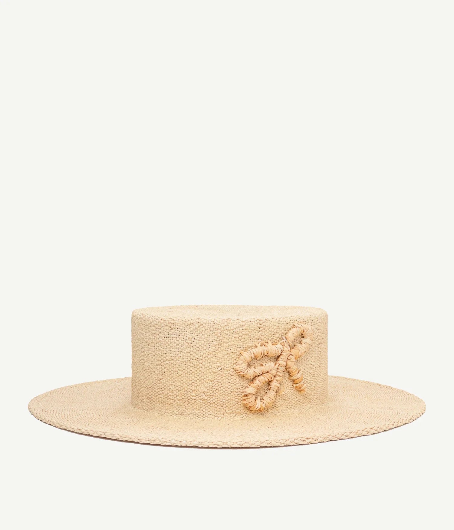 SS2025 drop 1, Monogram-embellished Straw Boater Hat