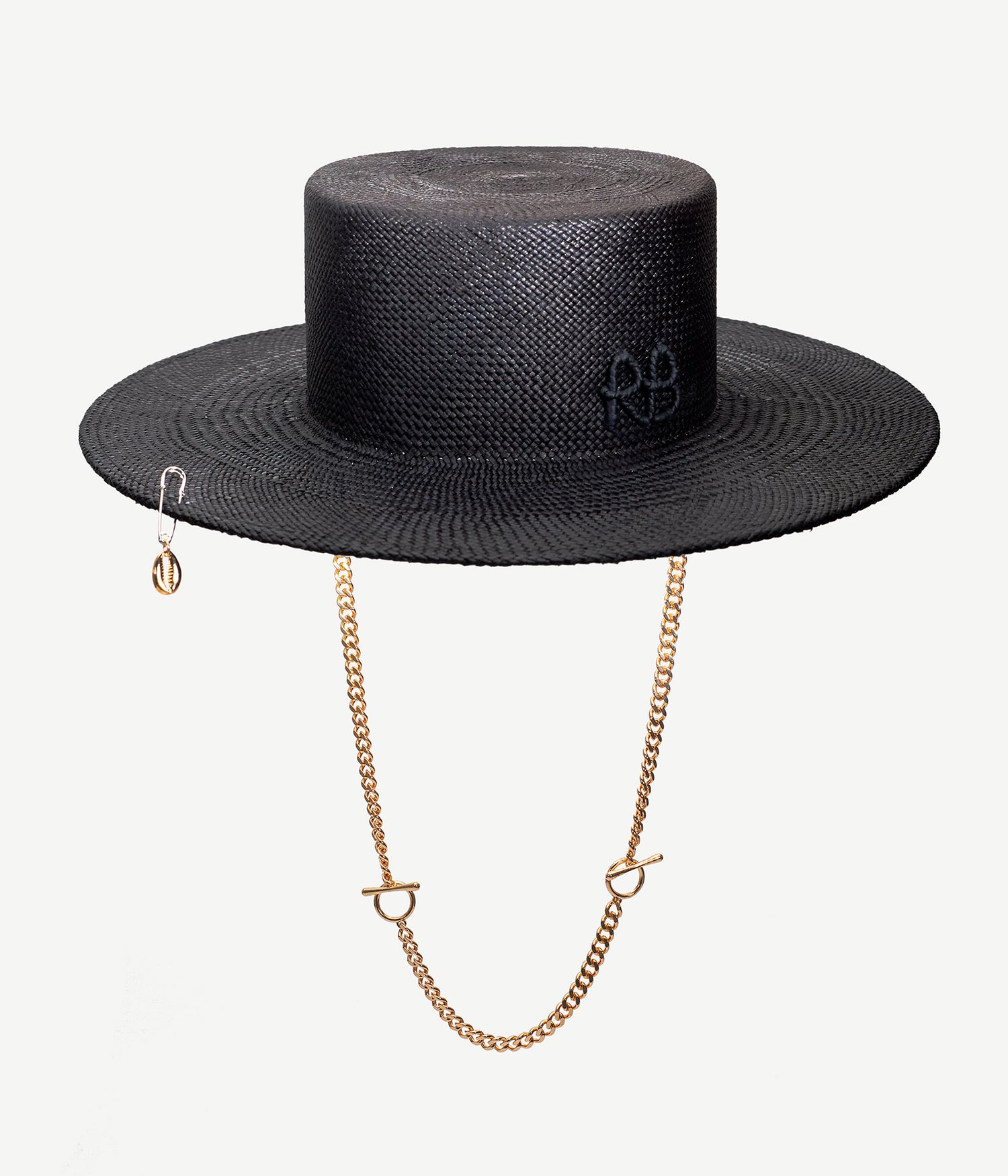 Photo, Canotier Hat, Pierced Canotier Hat