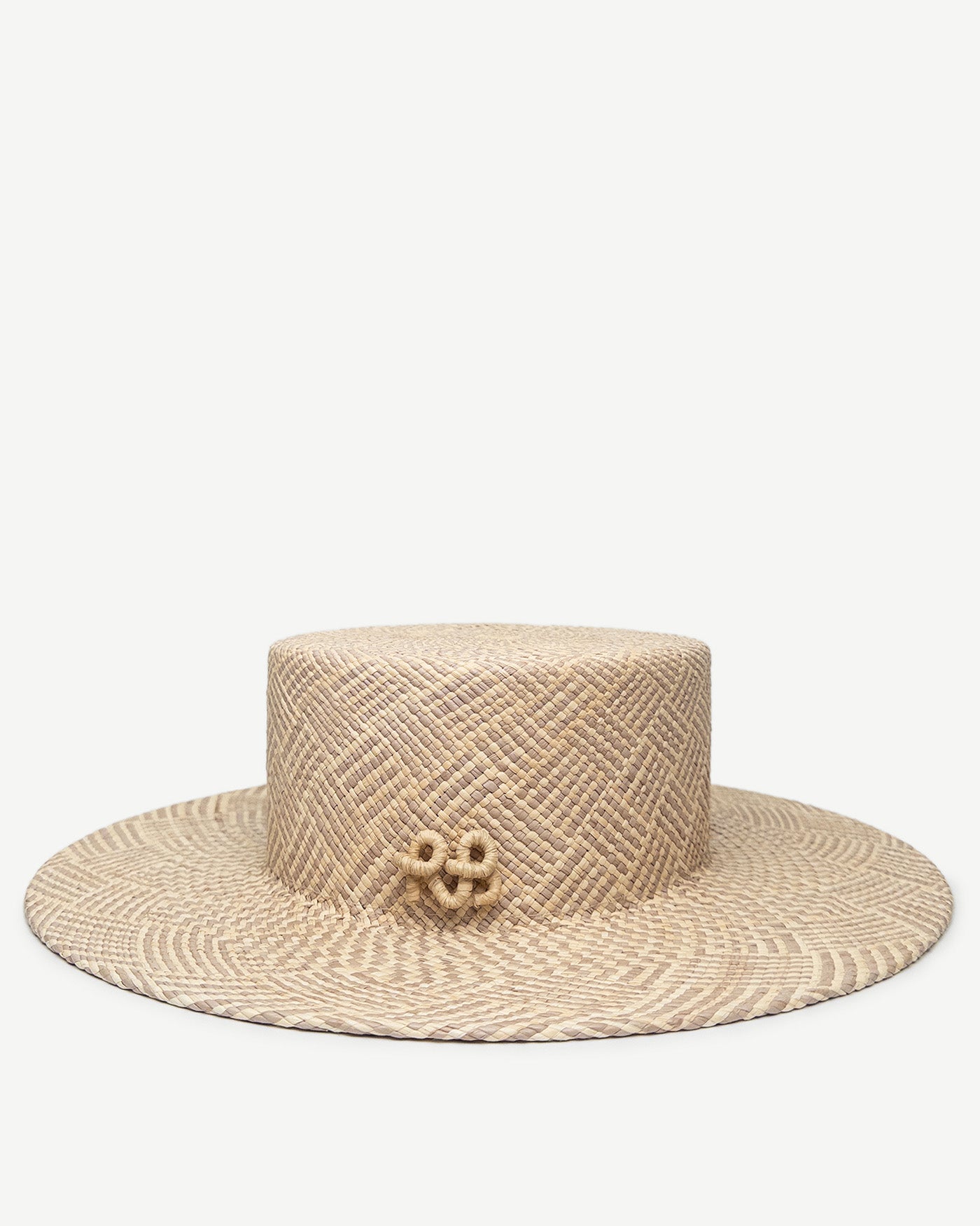 New Arrivals, Checkered-Stripe Canotier Hat