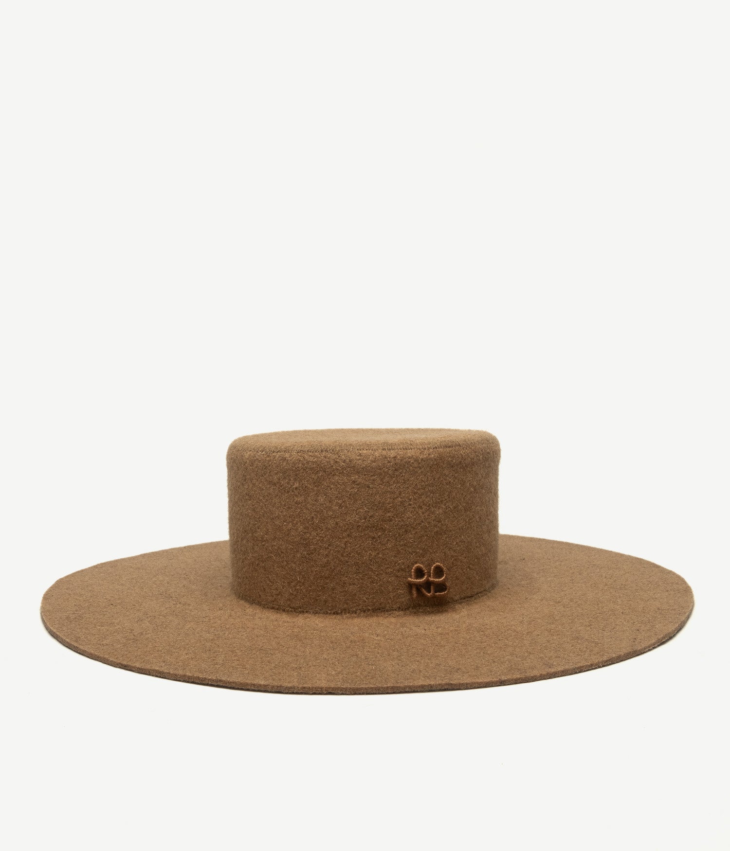 Monogram-embellished Canotier Hat