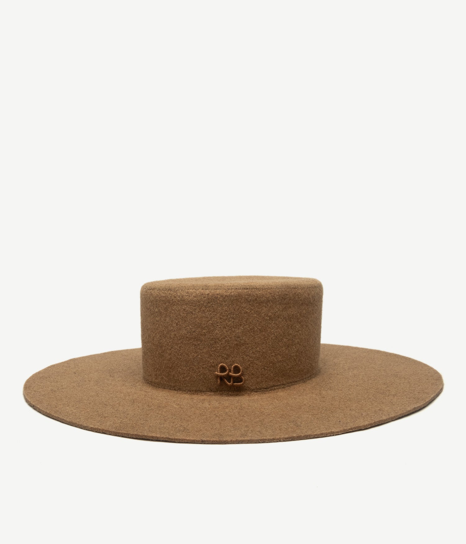 Monogram-embellished Canotier Hat
