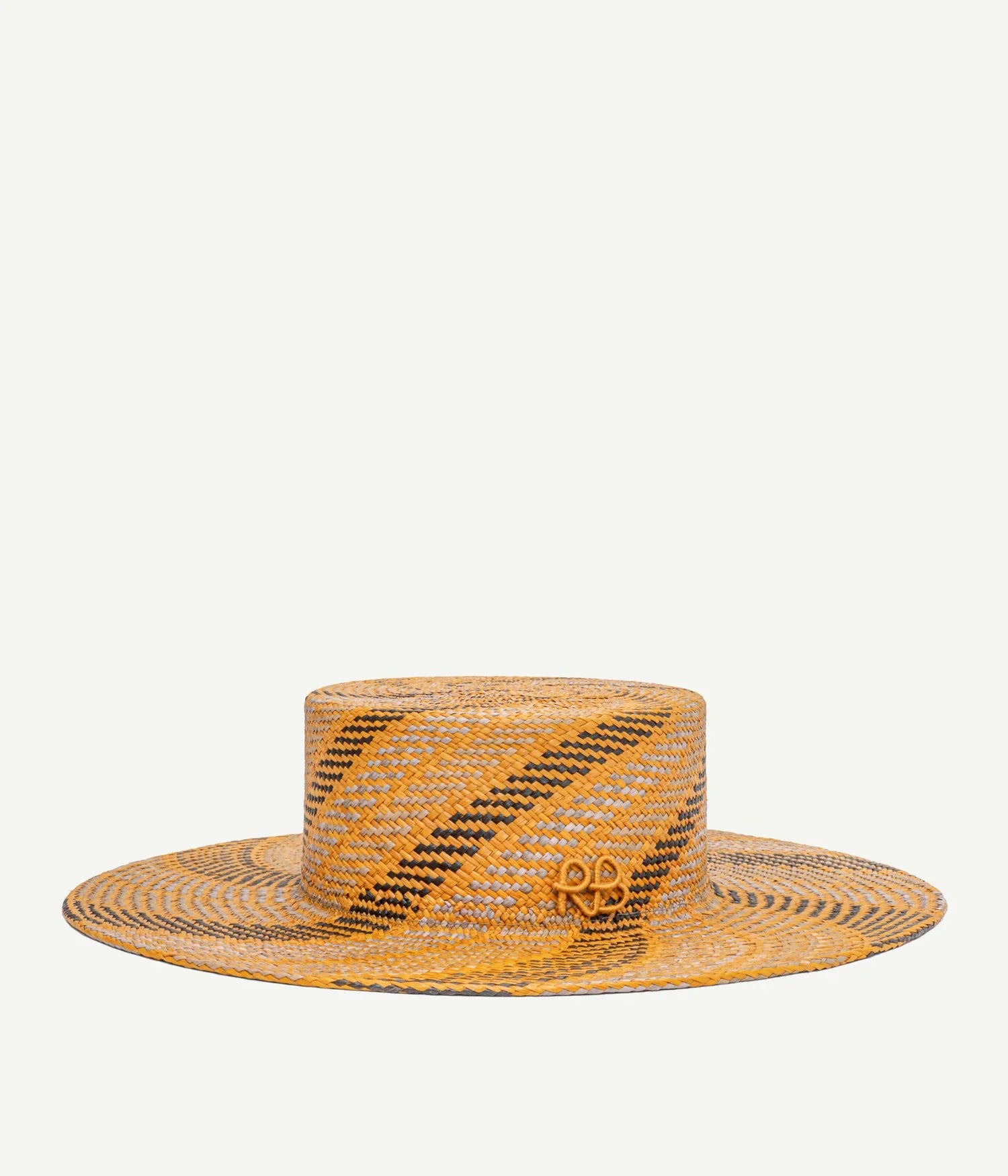 44_10, Diagonal-Stripe Canotier Hat