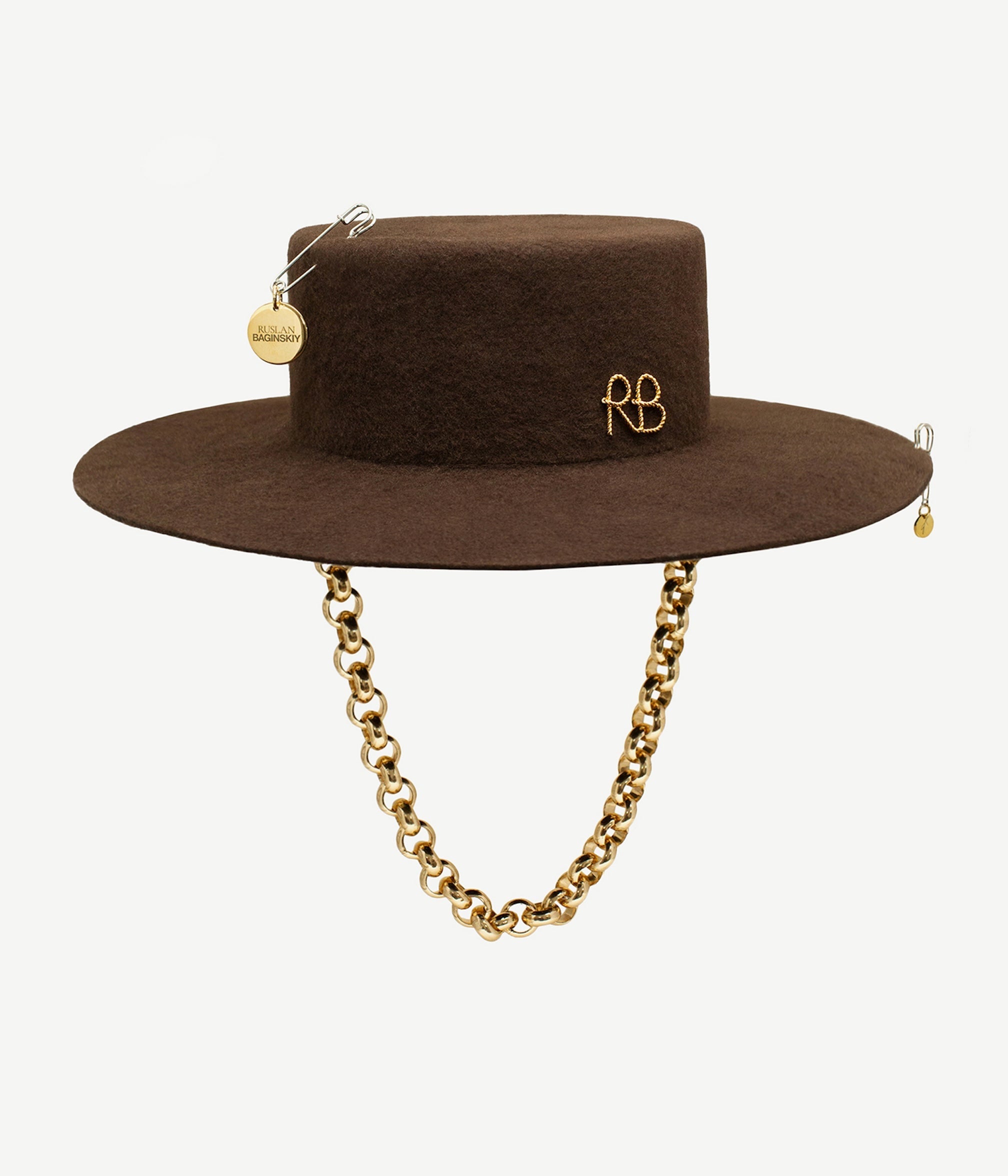 Photo, Canotier Hat, Chain Strap Canotier Hat