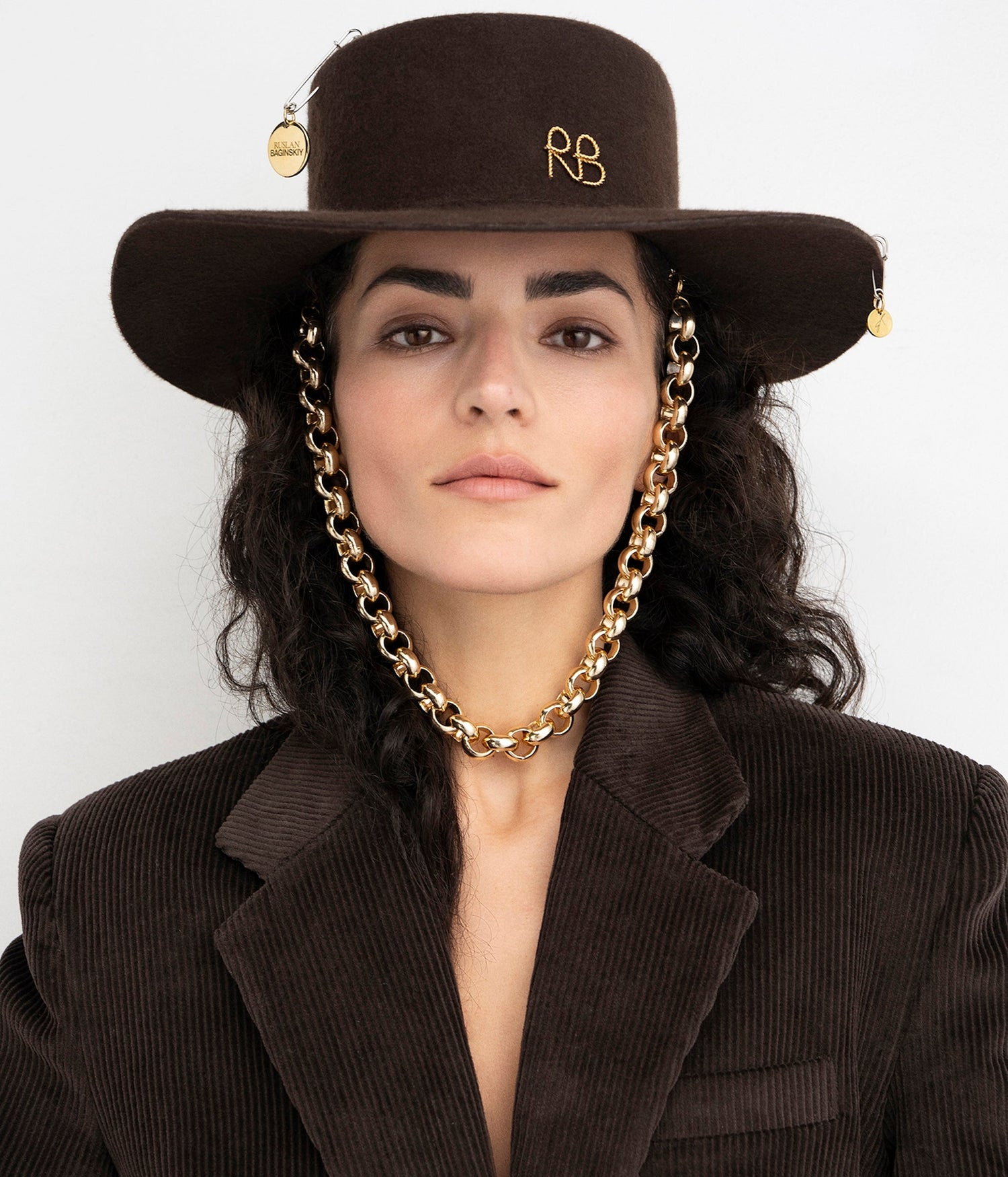 Photo, , Chain Strap Canotier Hat