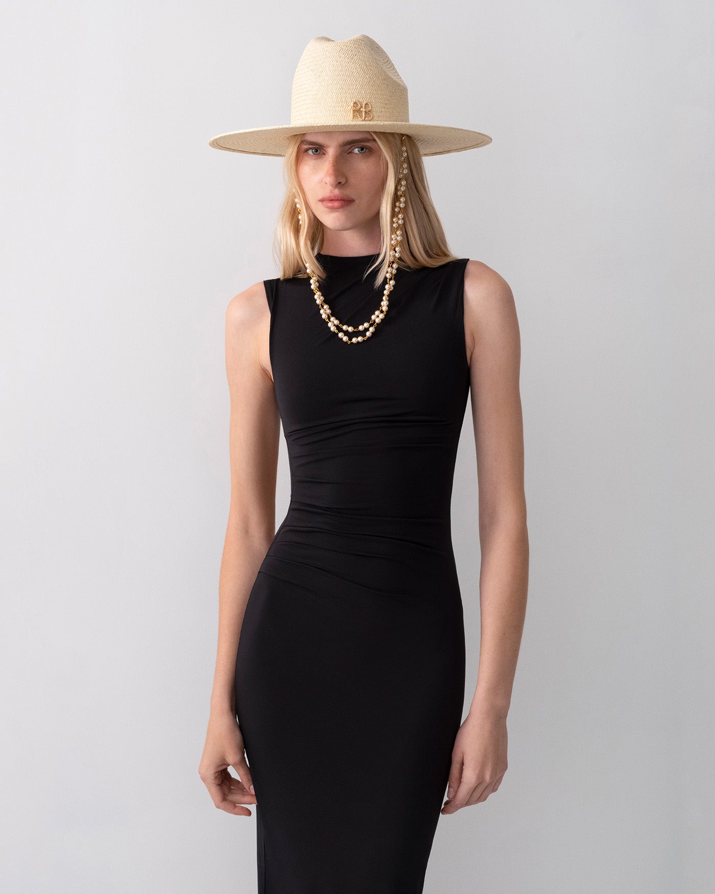 Double Chain Strap Cowboy Hat