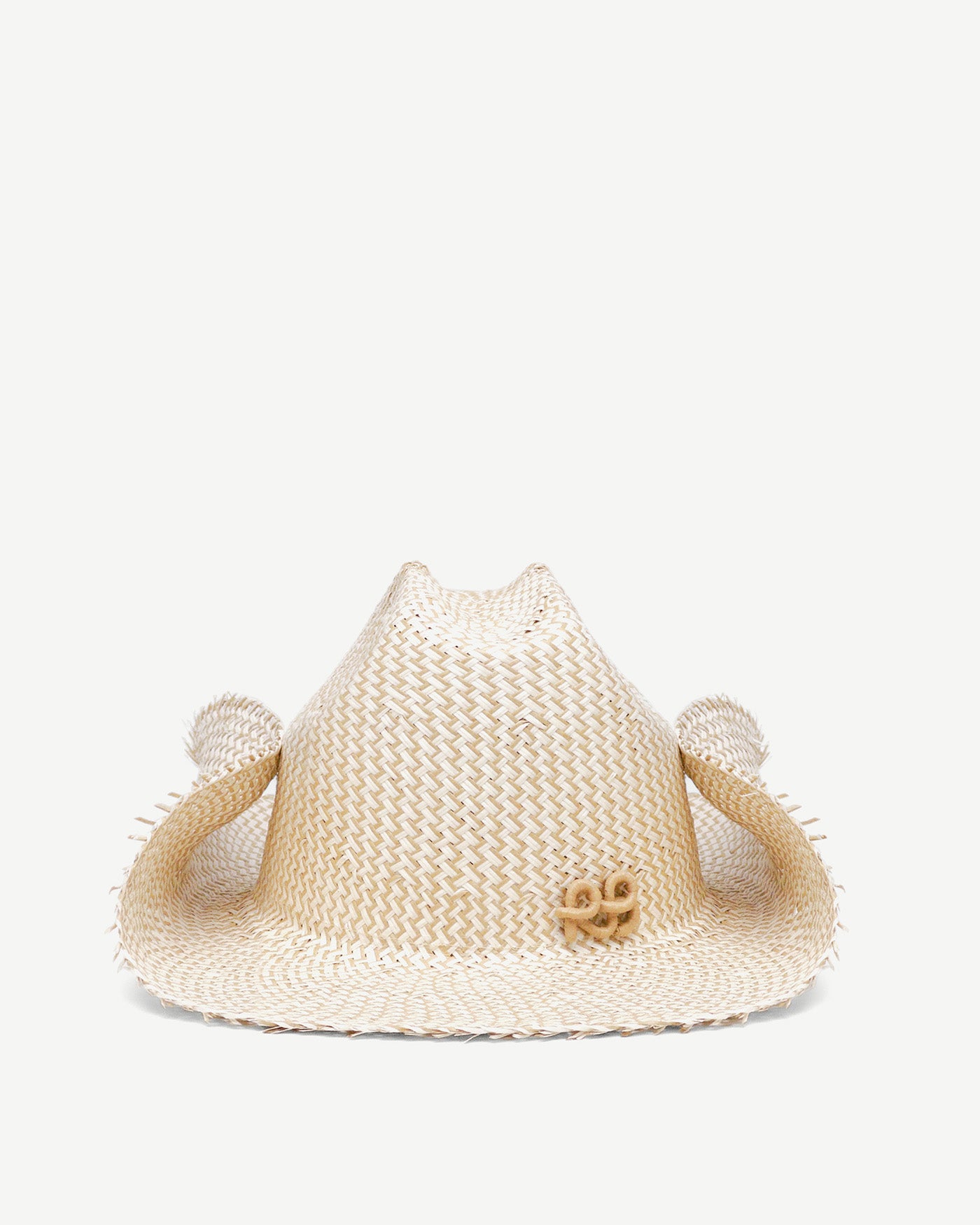 Cowboy Hat, Monogram-embellished Straw Cowboy Hat