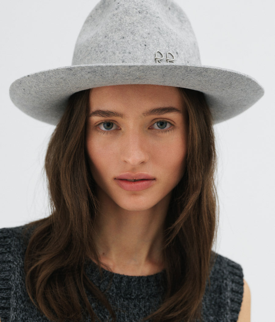 Wool Felt Fedora Hat FDR031-W-WRB-XS Ruslan Baginskiy