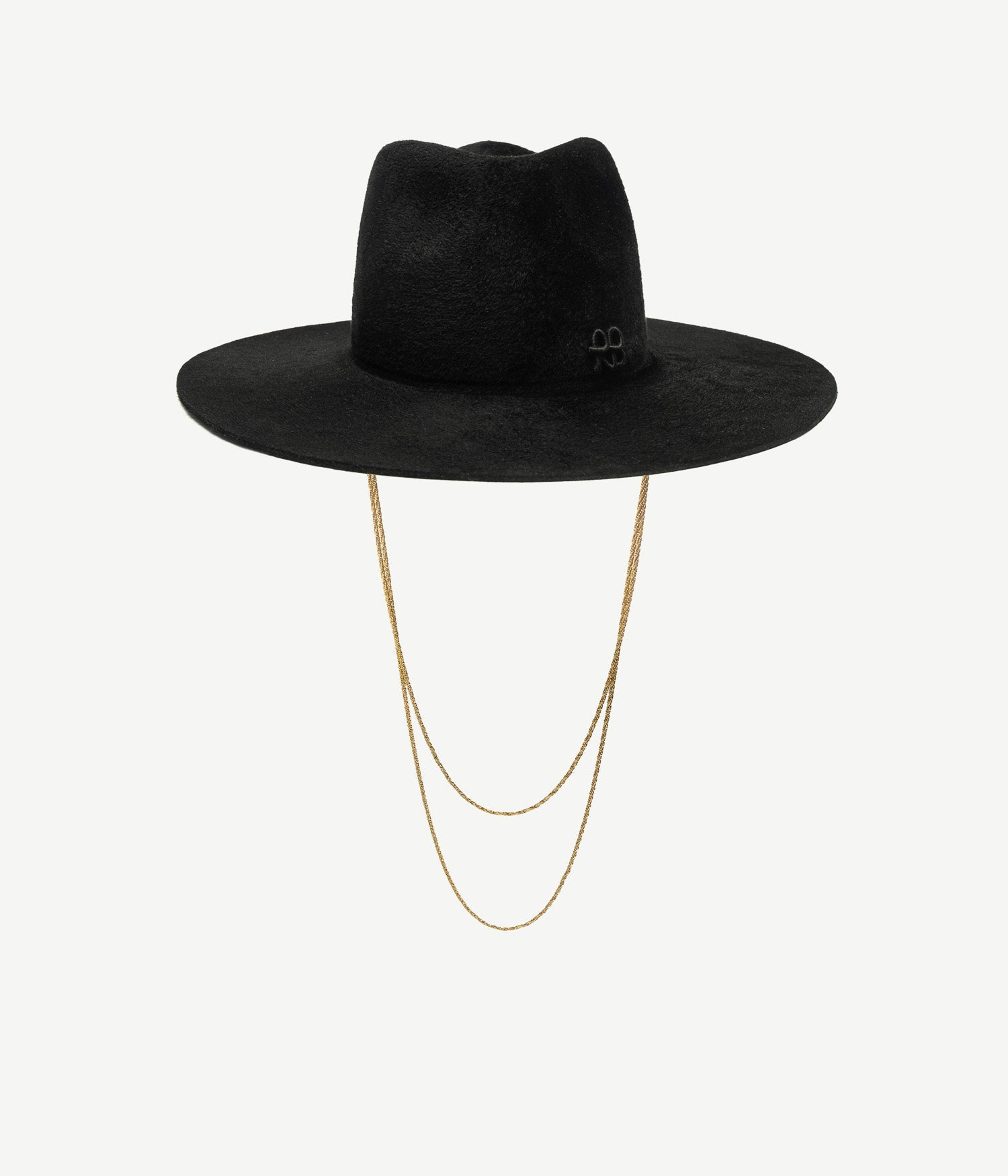 Monogram-embellished Fedora Hat