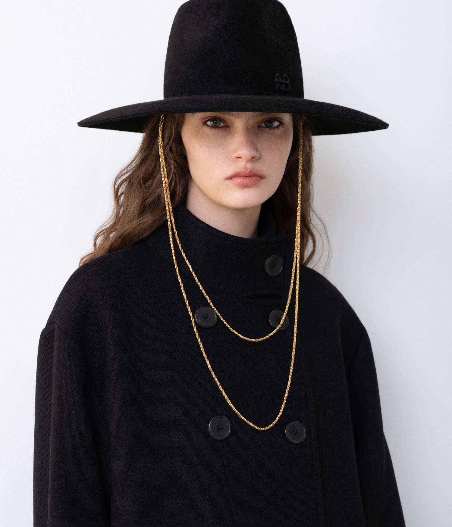 Monogram-embellished Fedora Hat