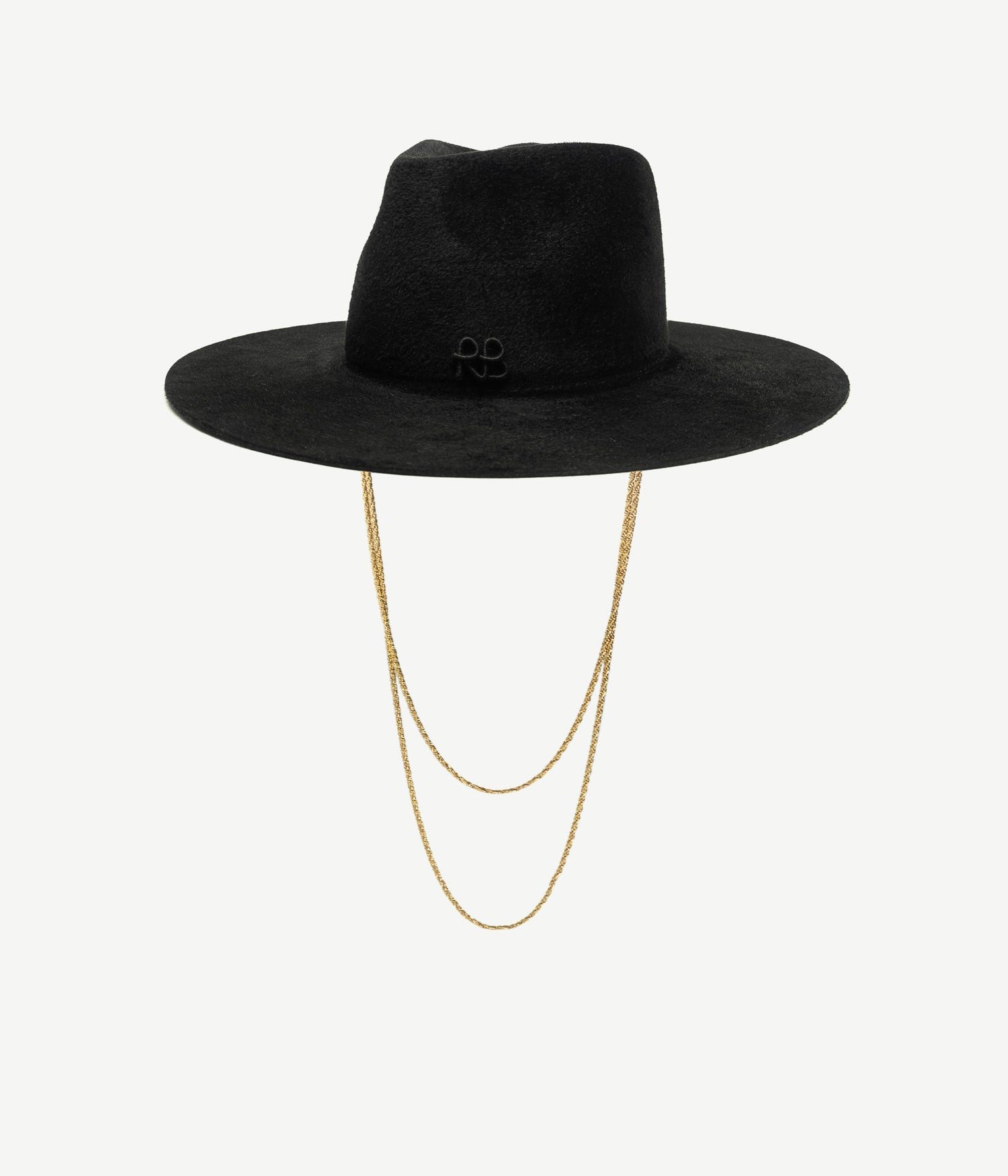 Monogram-embellished Fedora Hat