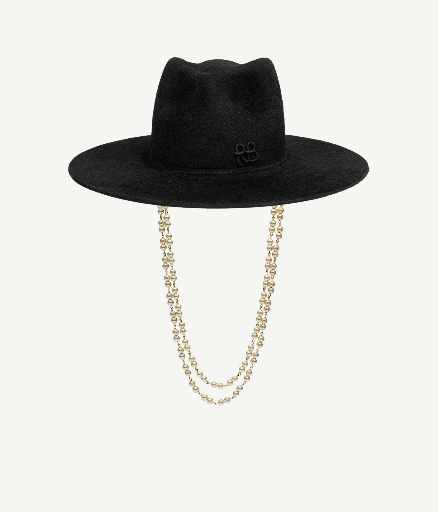 Double Chain Strap Fedora Hat