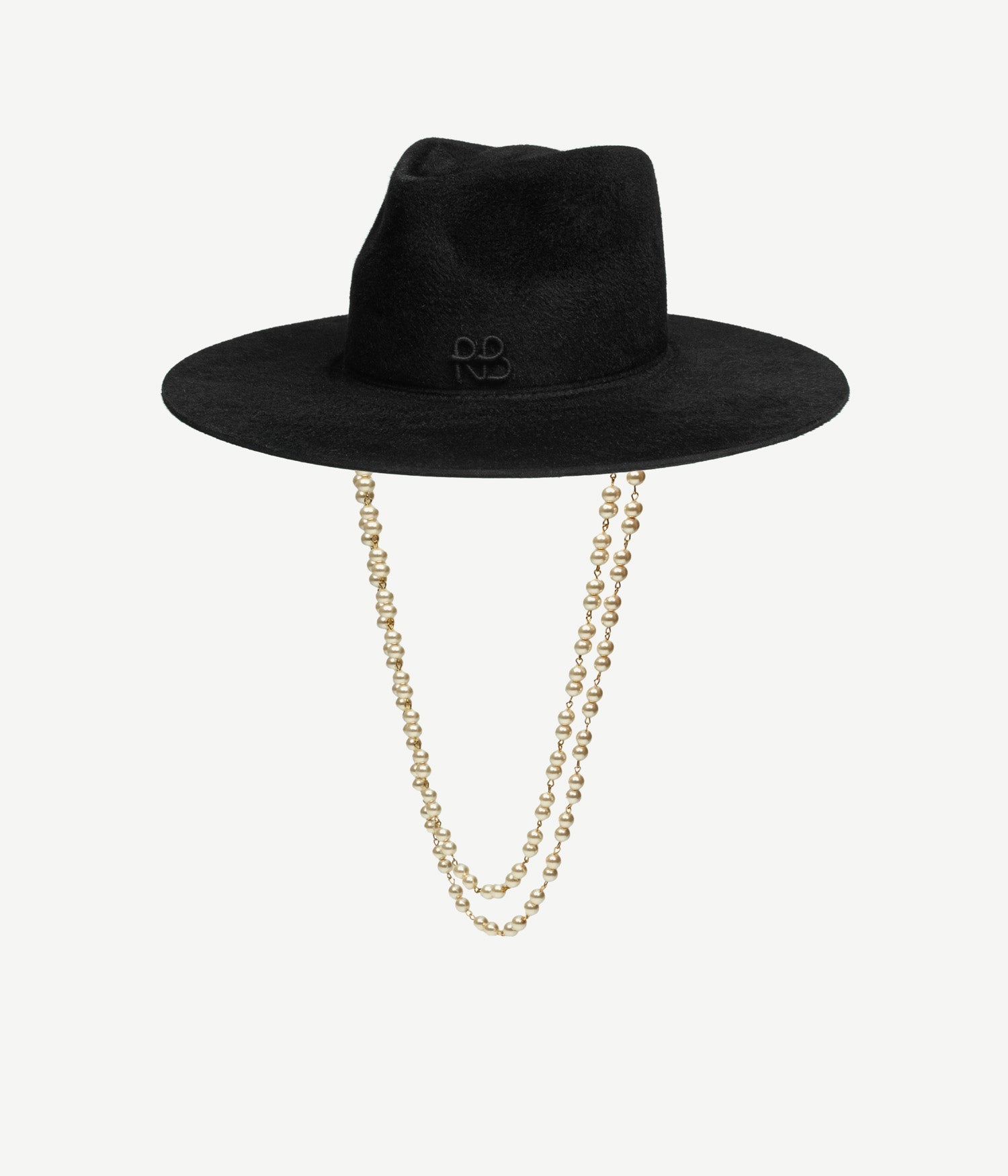 Ruslan Baginskiy Winter Sale, Double Chain Strap Fedora Hat