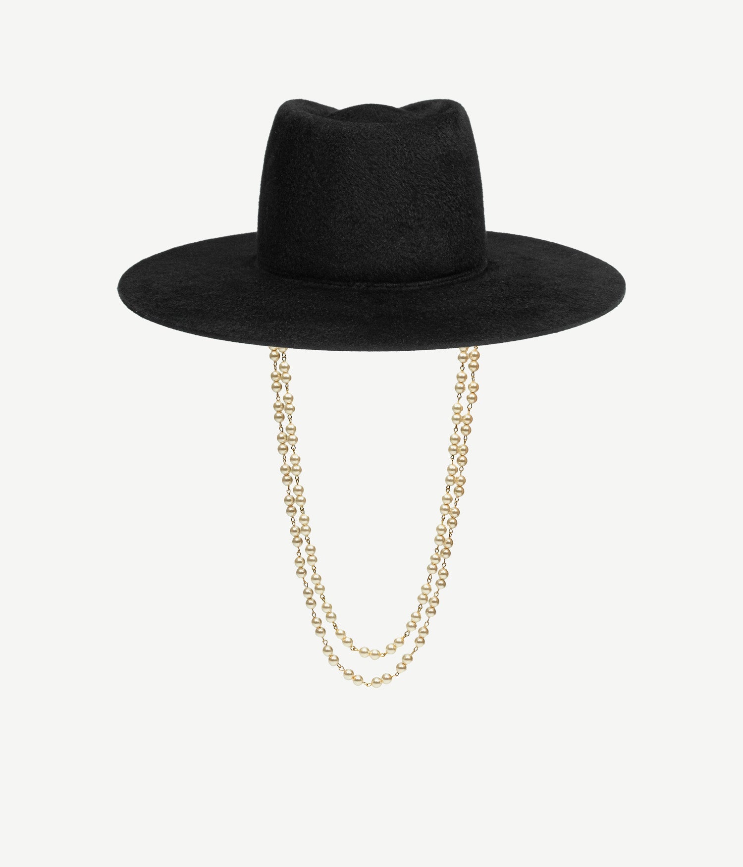 Double Chain Strap Fedora Hat