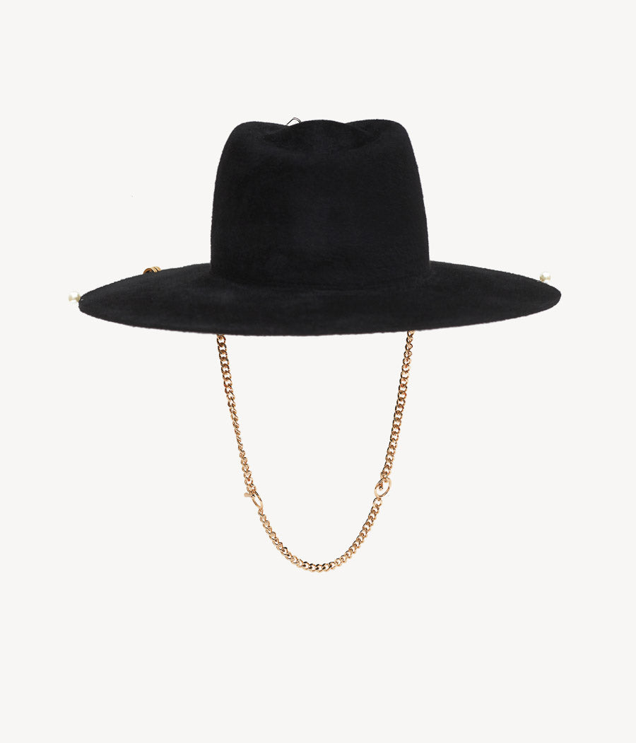 Chain Strap Fedora Hat FDR033-F-PRS-CHA-GRB-XS Ruslan Baginskiy