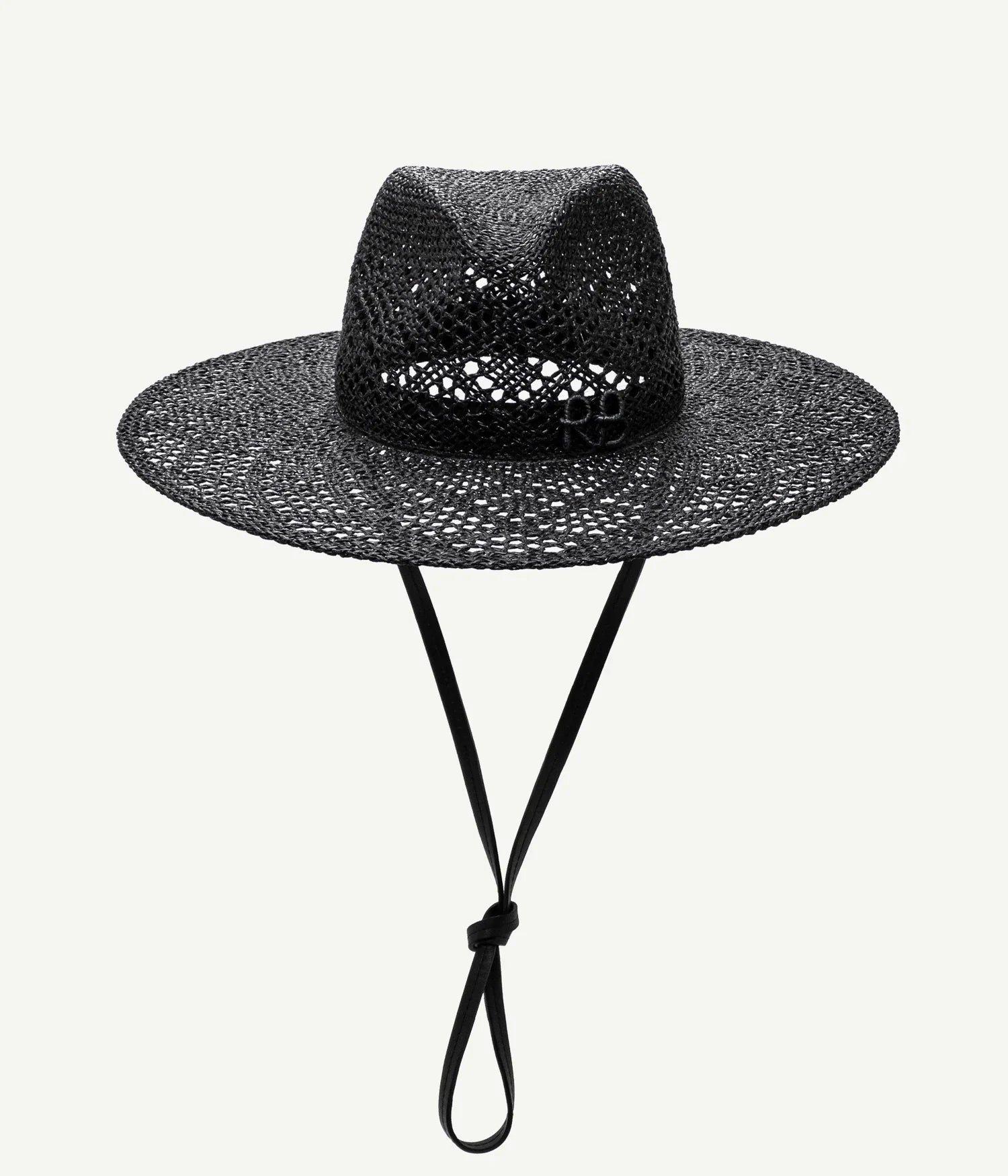 44_30, Monogram-embellished Neck Tie & Chin Strap Fedora Hat