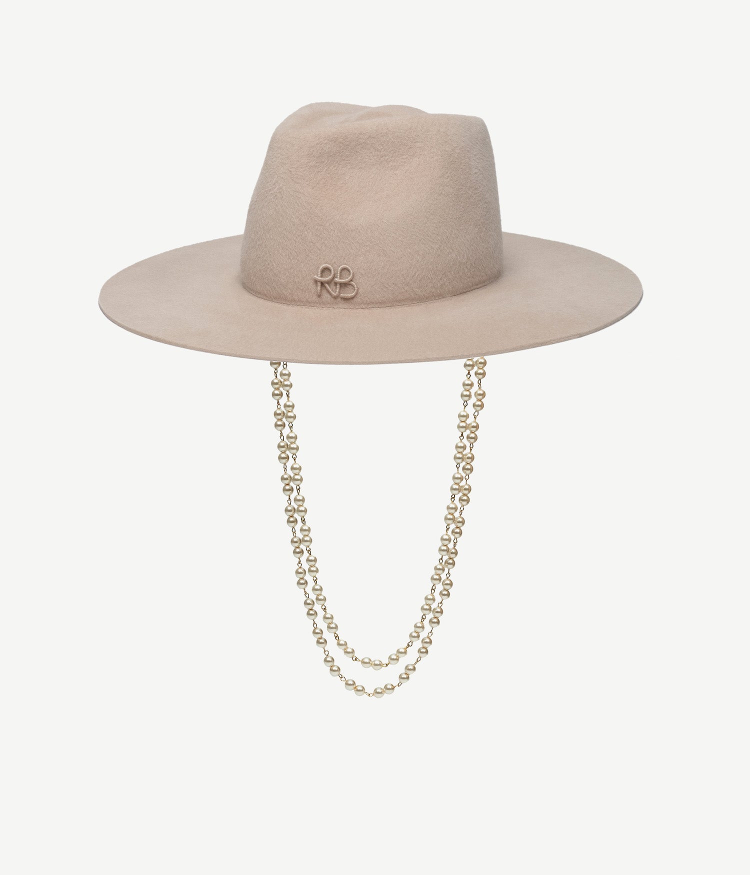 Ruslan Baginskiy Winter Sale, Double Chain Strap Fedora Hat
