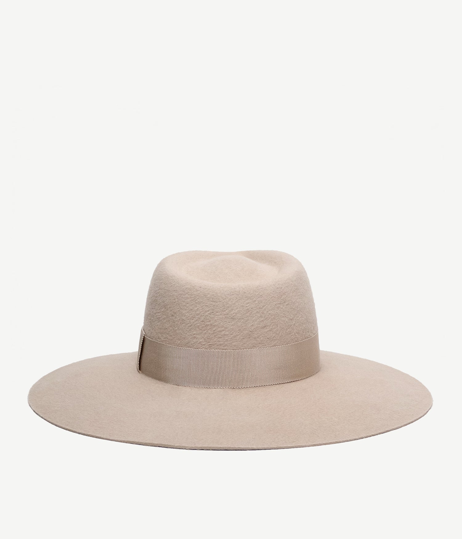 Wide-Brimmed Felt Fedora Hat