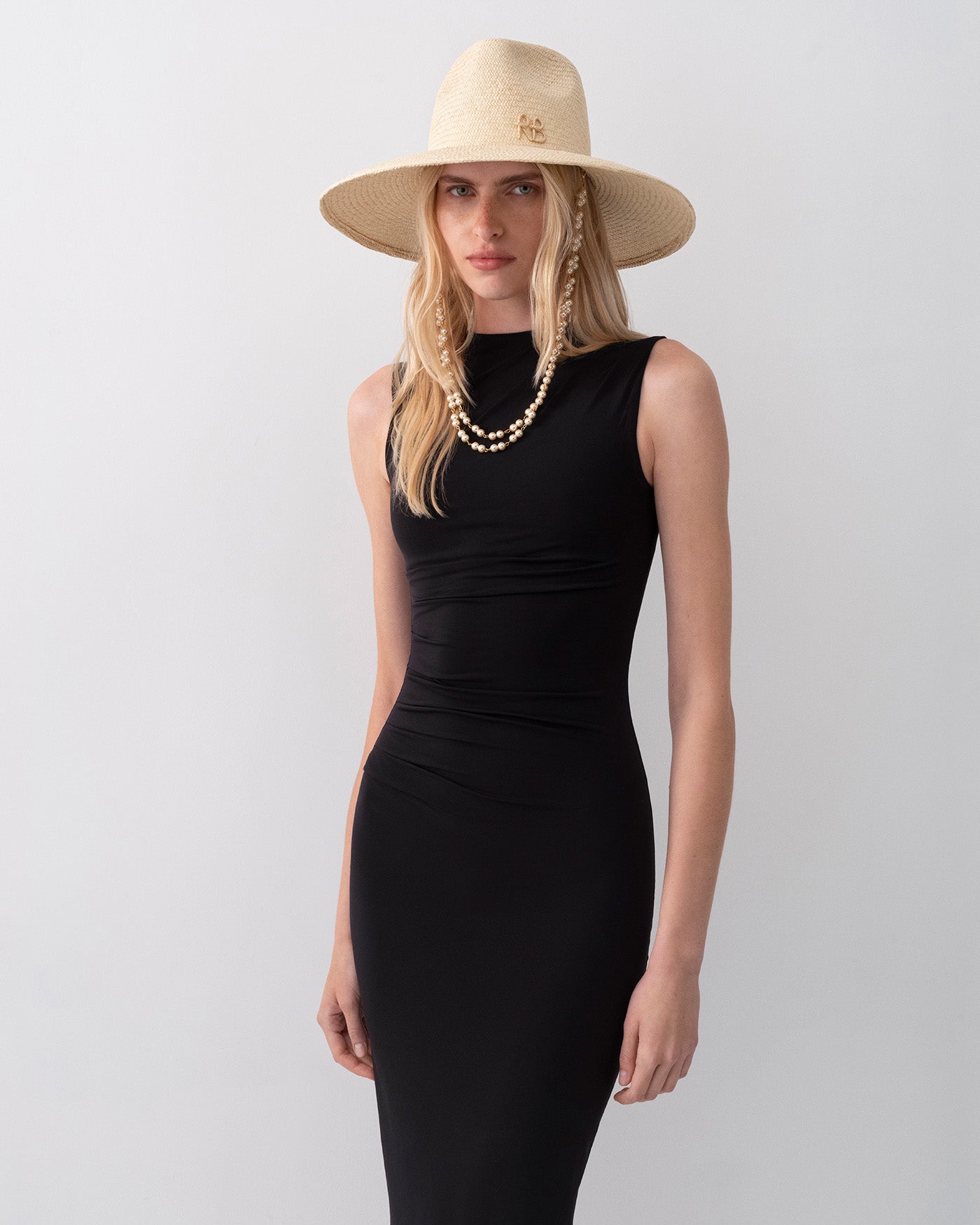 Double Chain Strap Fedora Hat