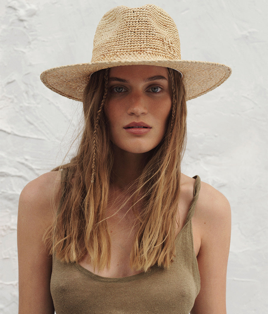 Black Friday Archive by RB, Monogram-embellished Fedora Hat