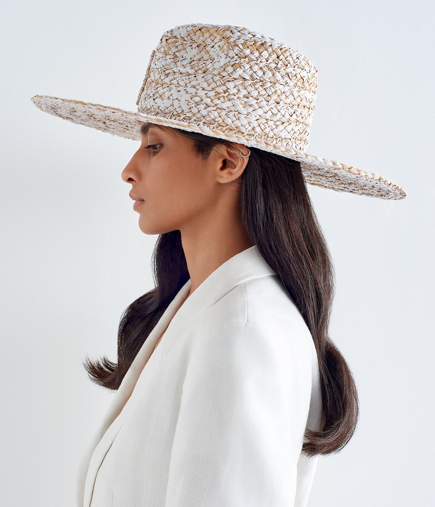 Hand-Dyed Straw Fedora Hat