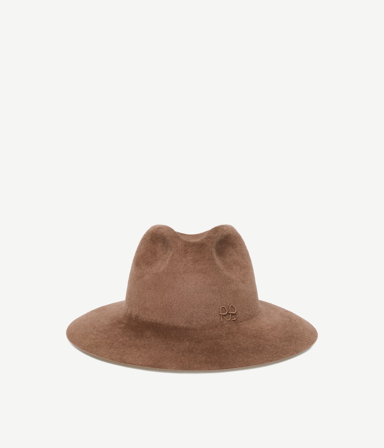 Chain Embellished Felt Fedora Hat