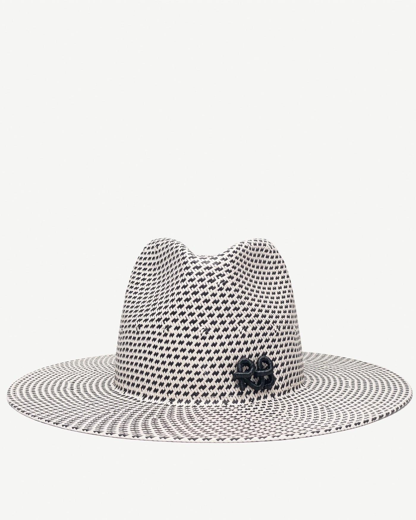 Photo, , Checkered-Stripe Fedora Hat
