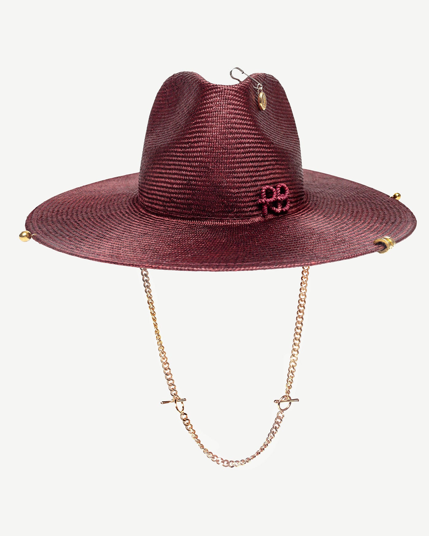 Chain Strap Fedora Hat