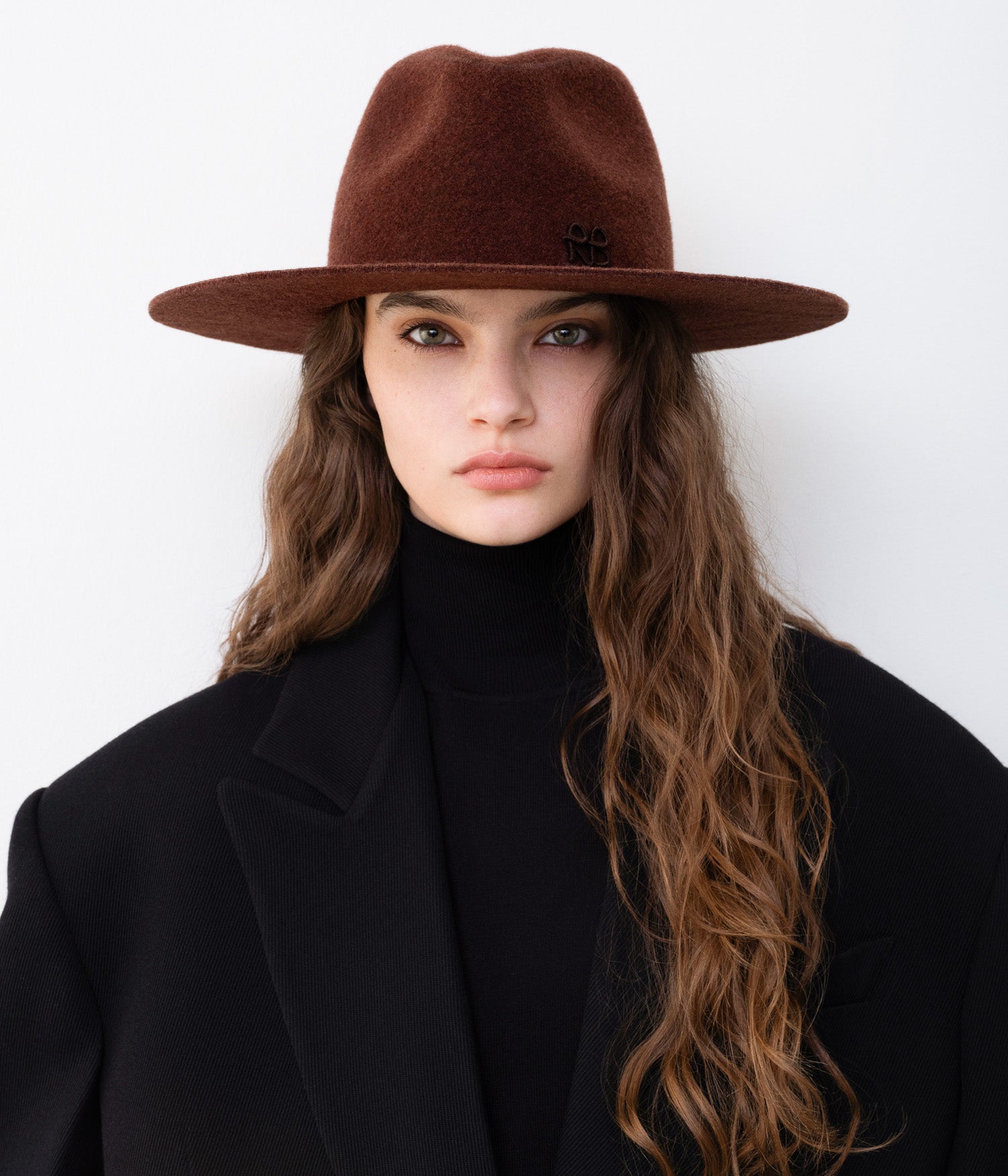 Monogram-embellished Fedora Hat