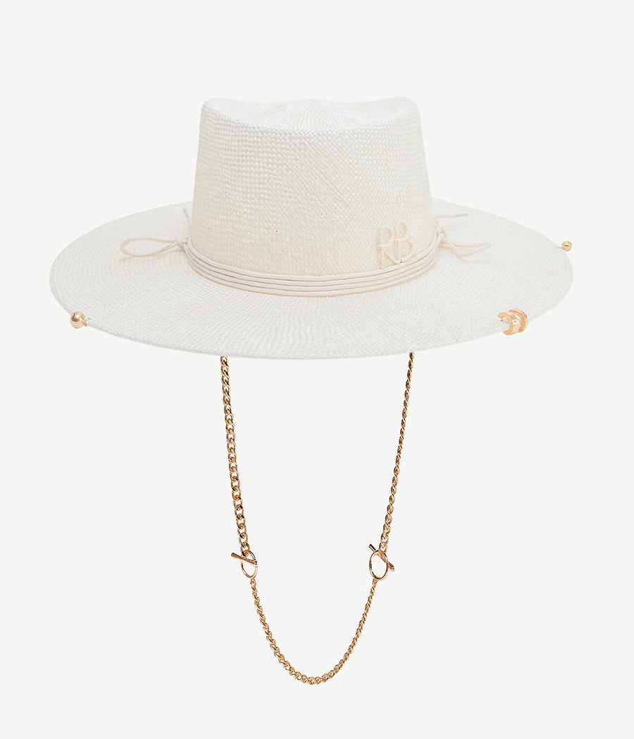 New Arrivals, Chain Strap Sisal Gambler Hat