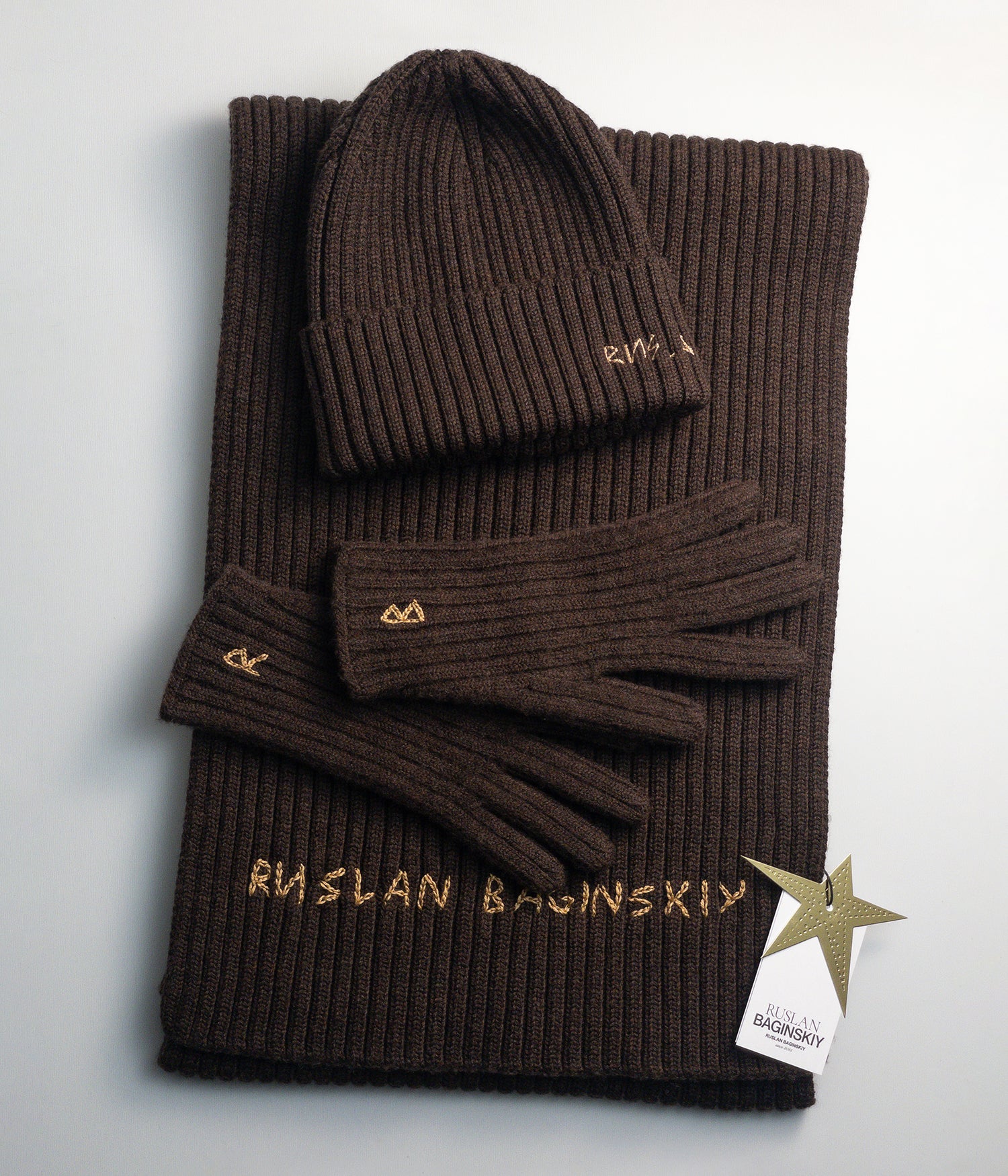 Комплект Шарф, Біні, Рукавички + Подарунковий бокс