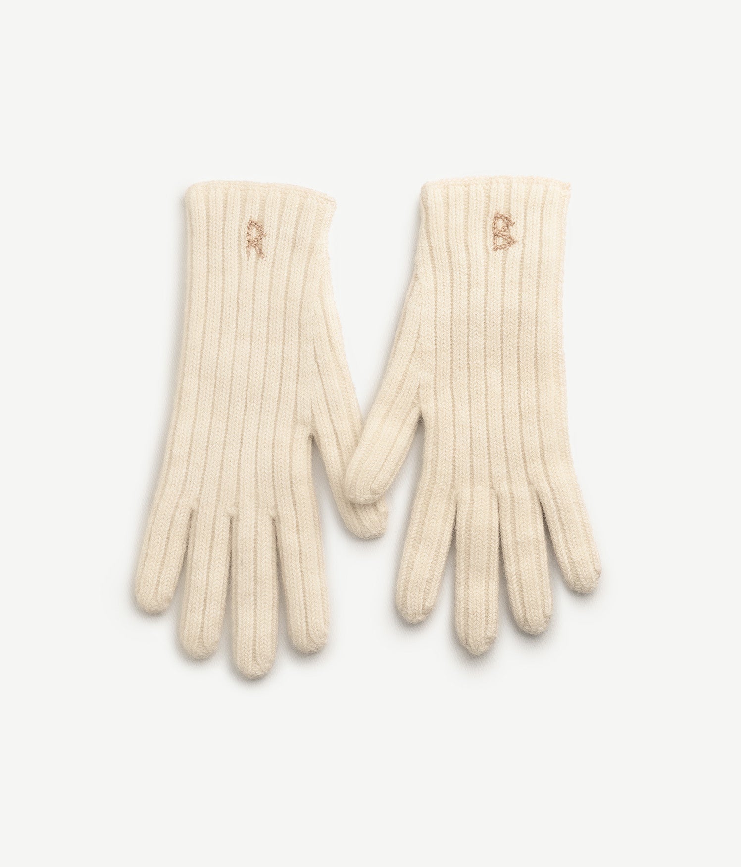 Monogram-embroidered Wool Gloves