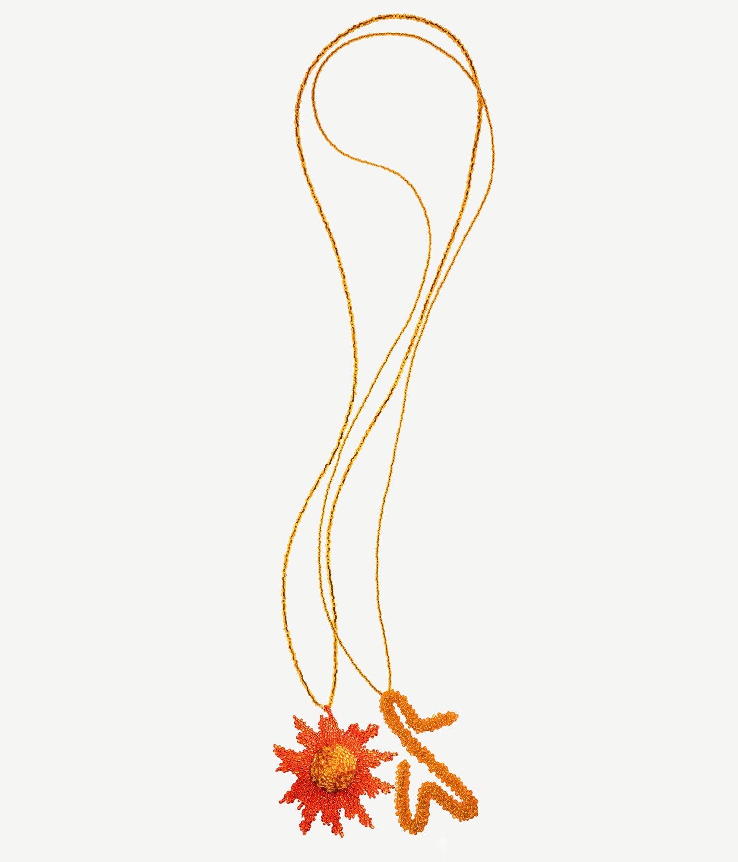 Ruslan Baginskiy Jewelry collection, Set of two necklaces — Marigold and Monogram Logo
