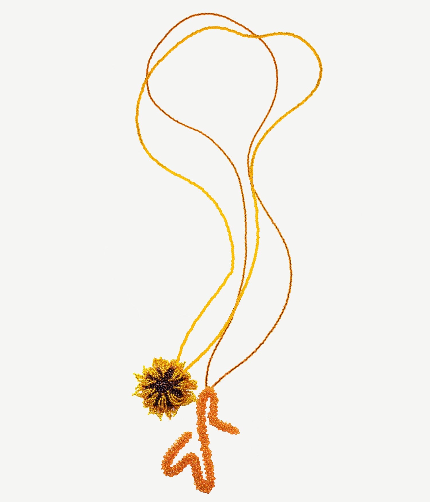 Ruslan Baginskiy Jewelry collection, Set of two necklaces — Sunflower and Monogram Logo