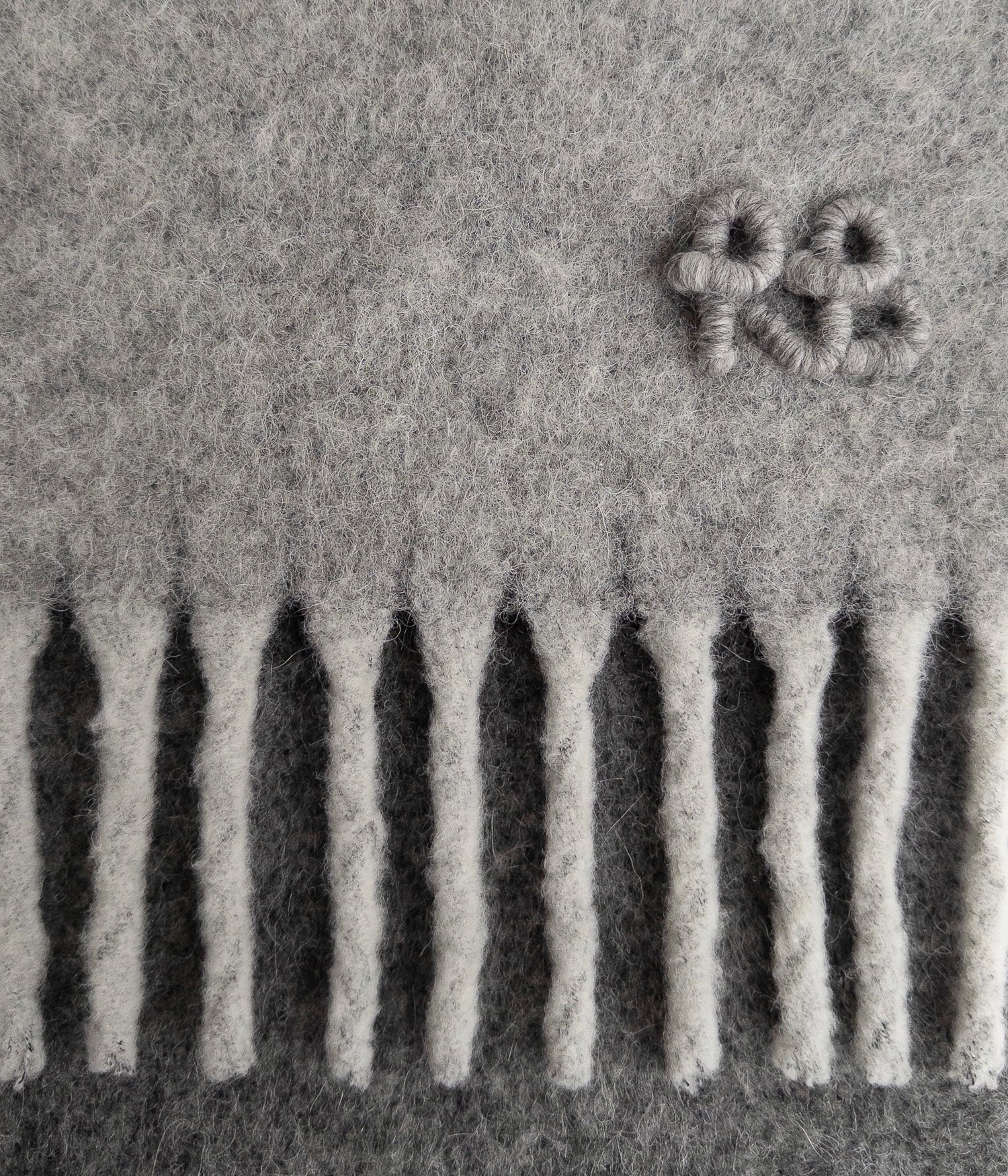 Fringed Alpaca-blend Scarf Mid • Ruslan Baginskiy Hats
