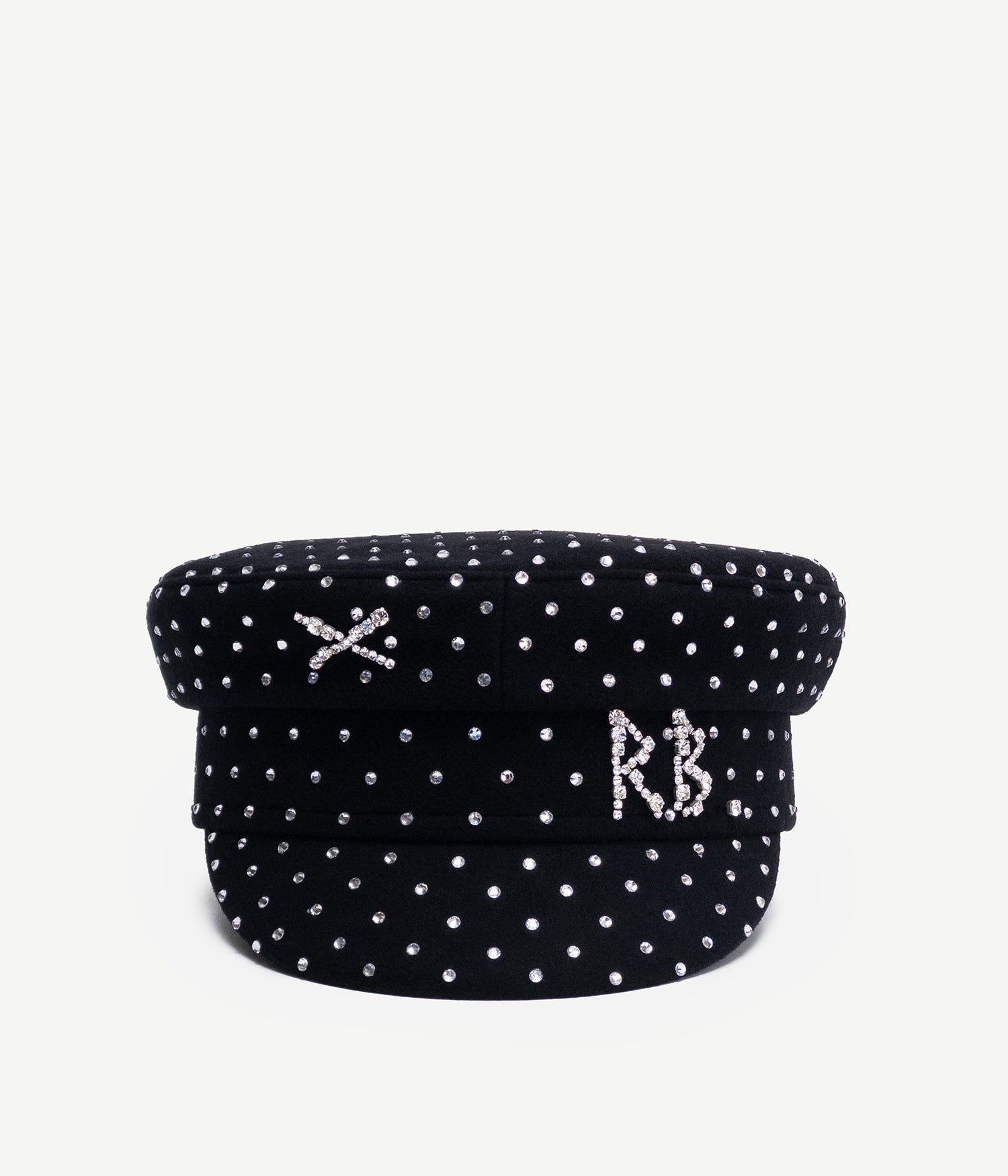 Crystal-embellished Baker Boy Cap