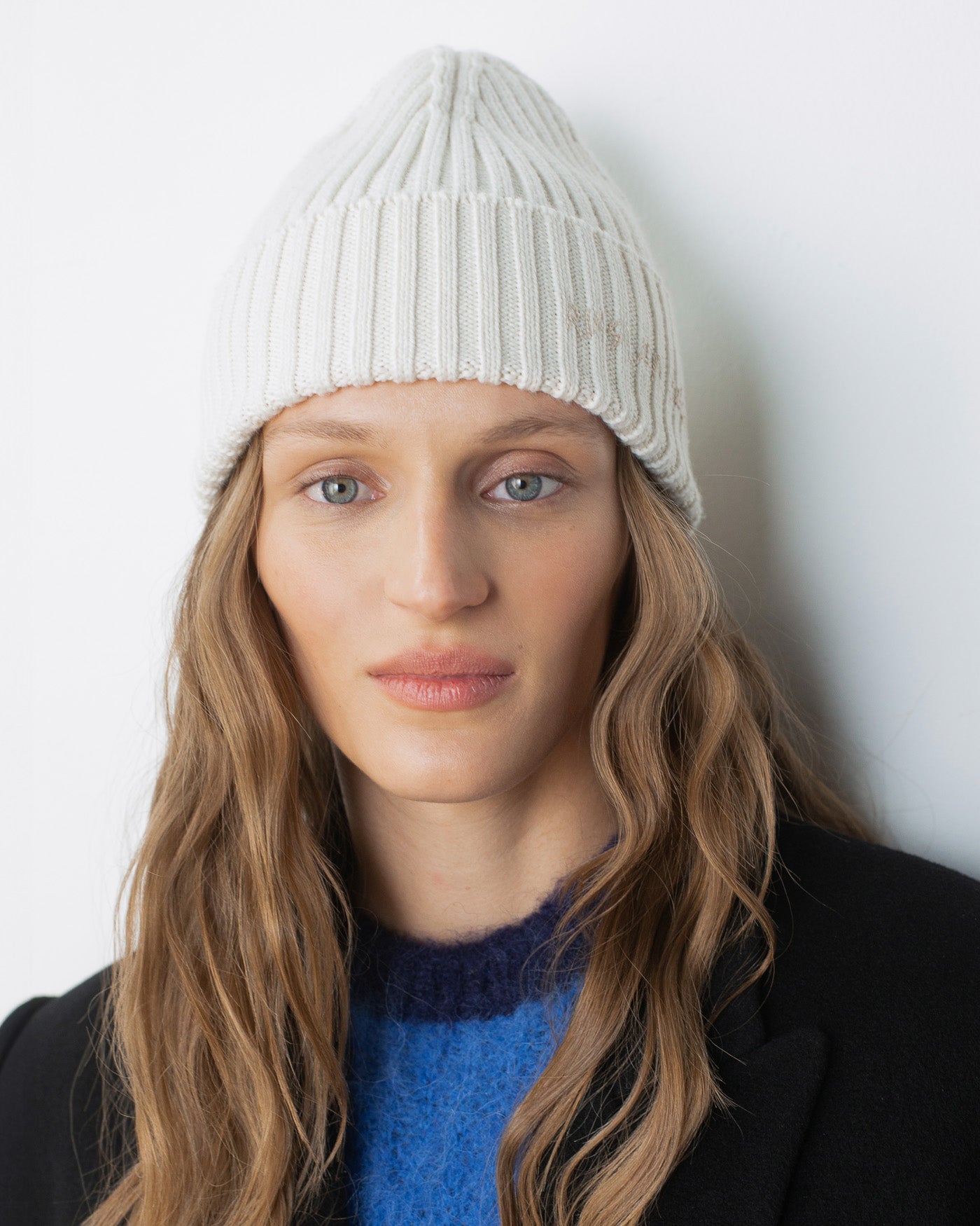 Monogram-embroidered Wool-blend Beanie