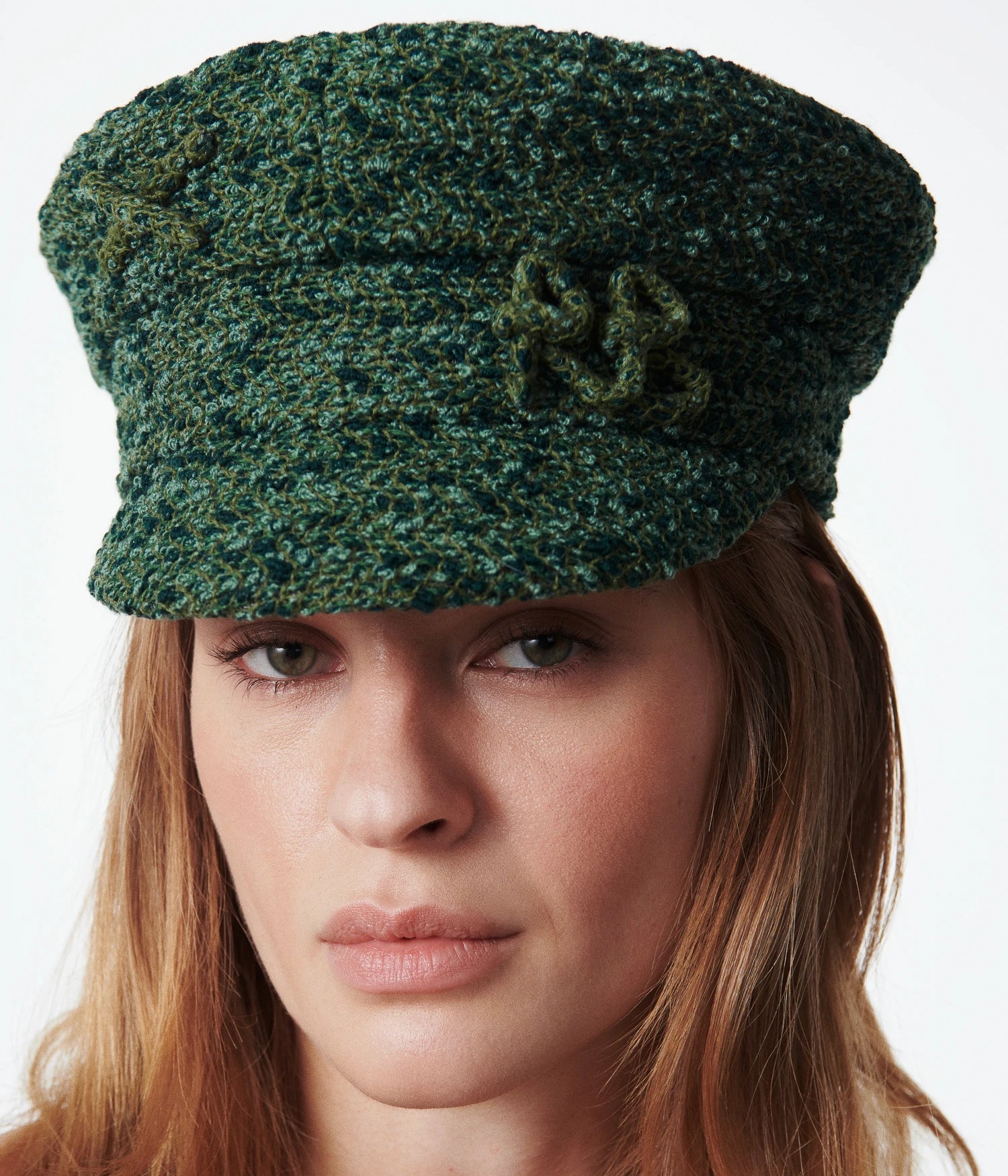 Logo-embellished Boucle Baker Boy Cap