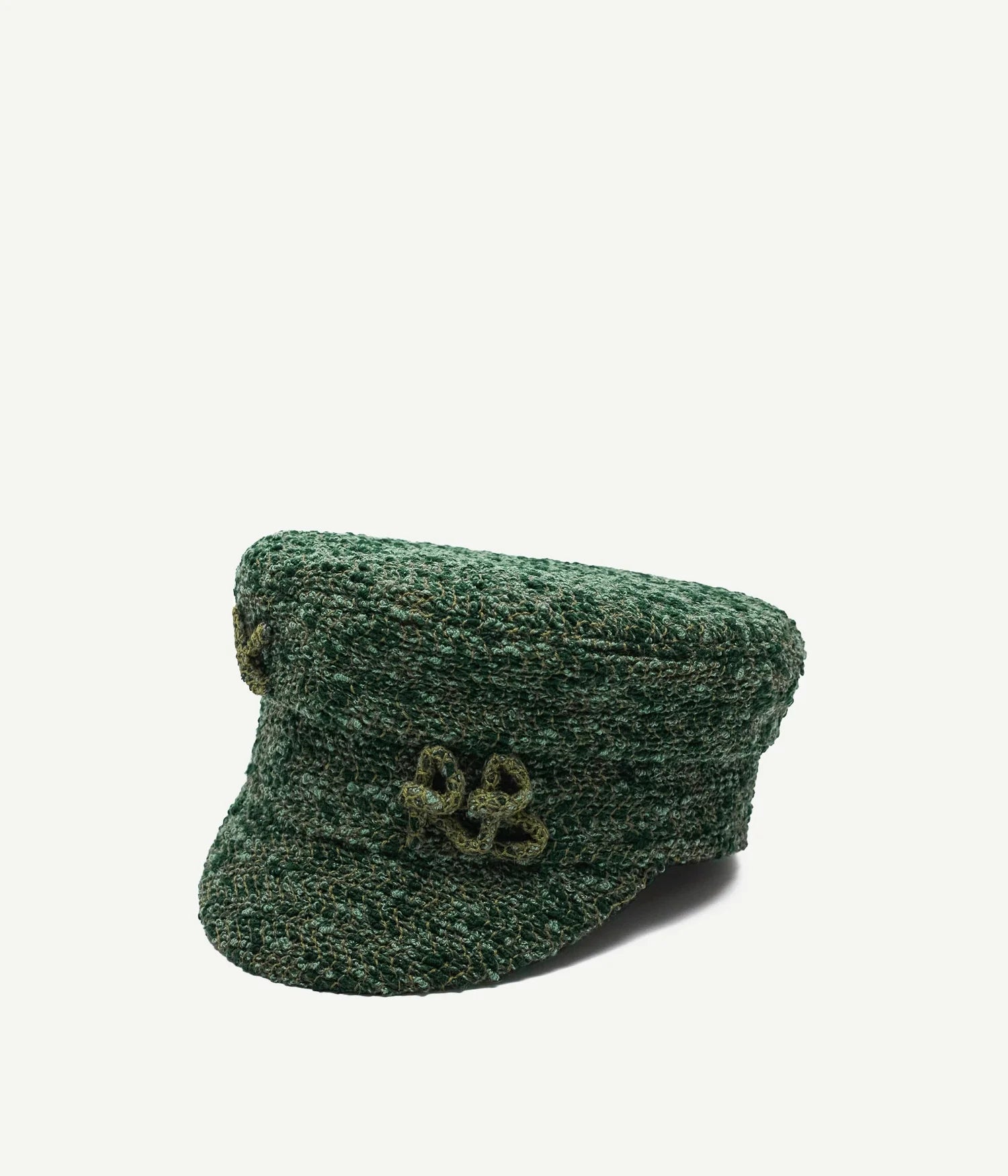 Logo-embellished Boucle Baker Boy Cap