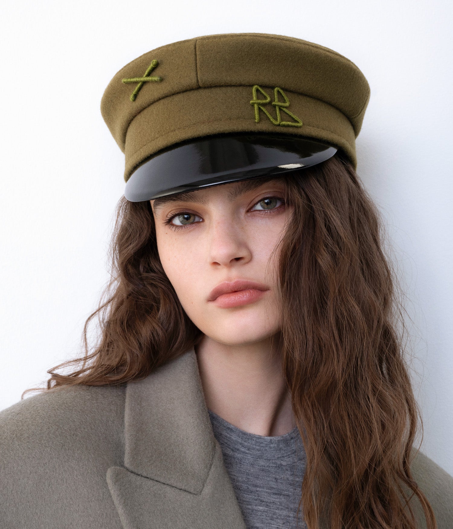 Logo-embellished Baker Boy Cap