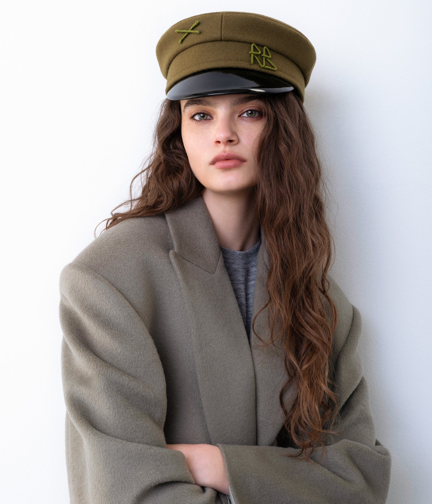 Logo-embellished Baker Boy Cap