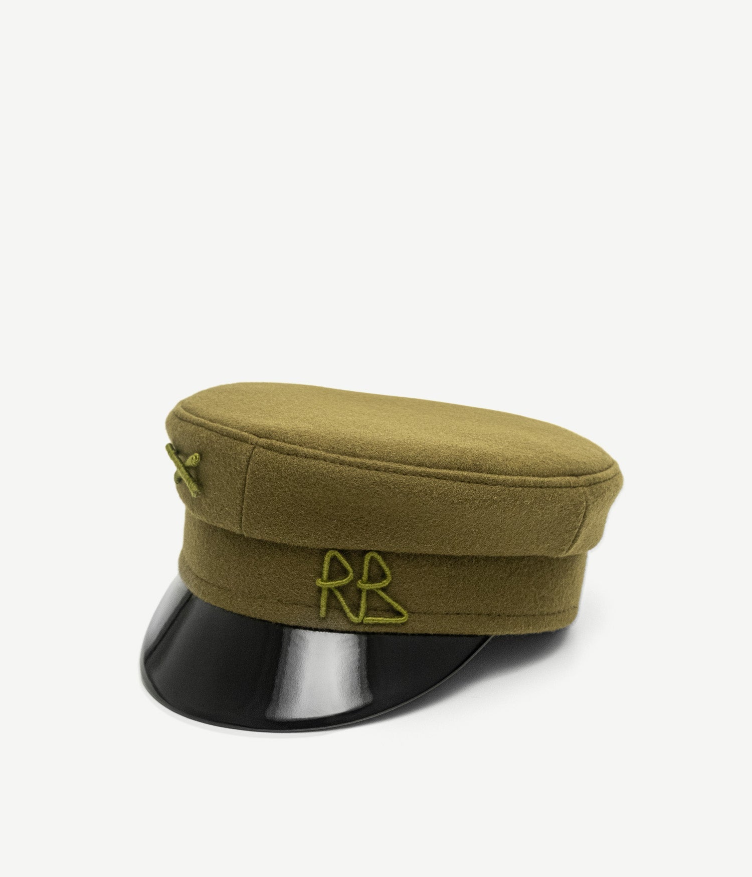 Ruslan Baginskiy Fall-Winter 2025, Logo-embellished Baker Boy Cap