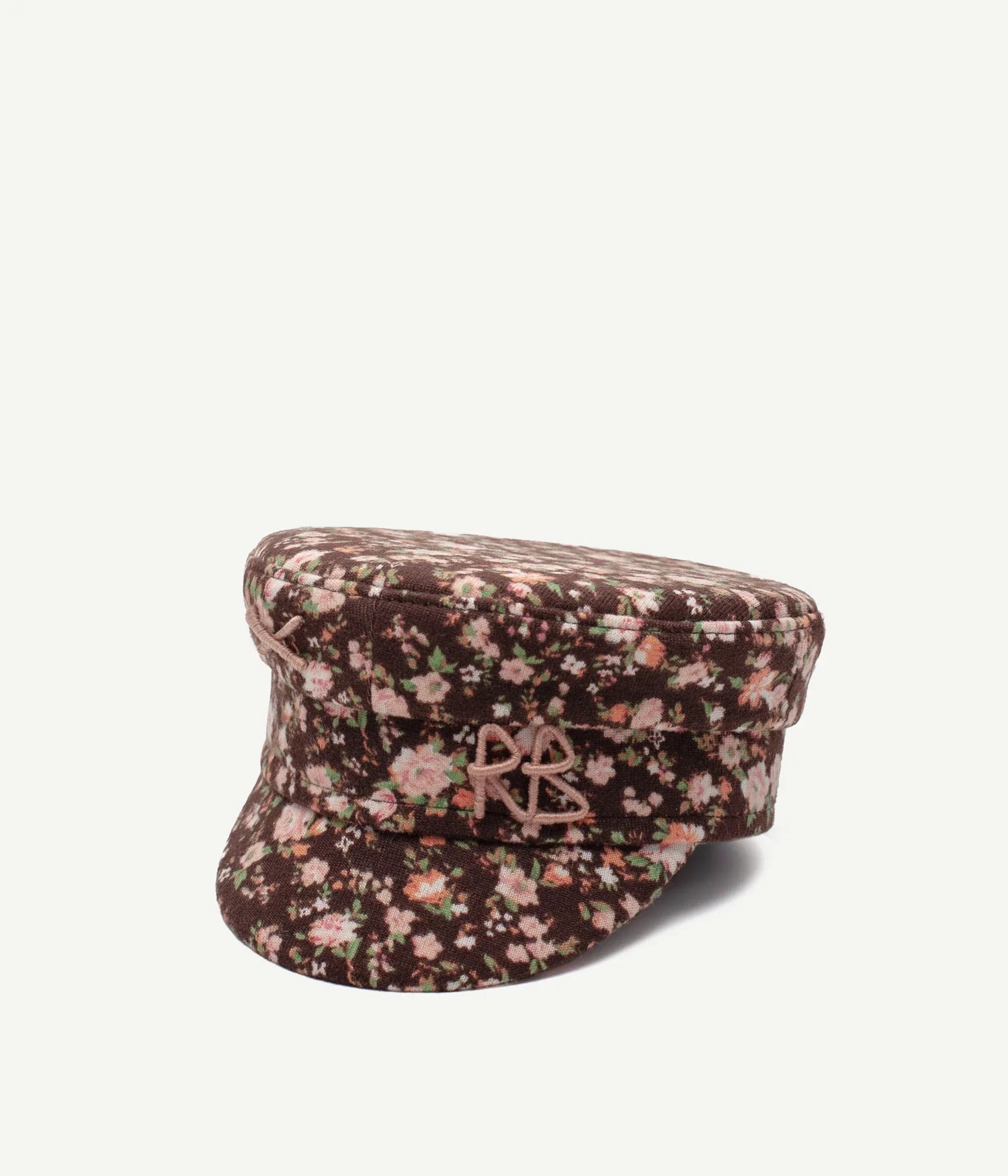 Floral Print Baker Boy Cap