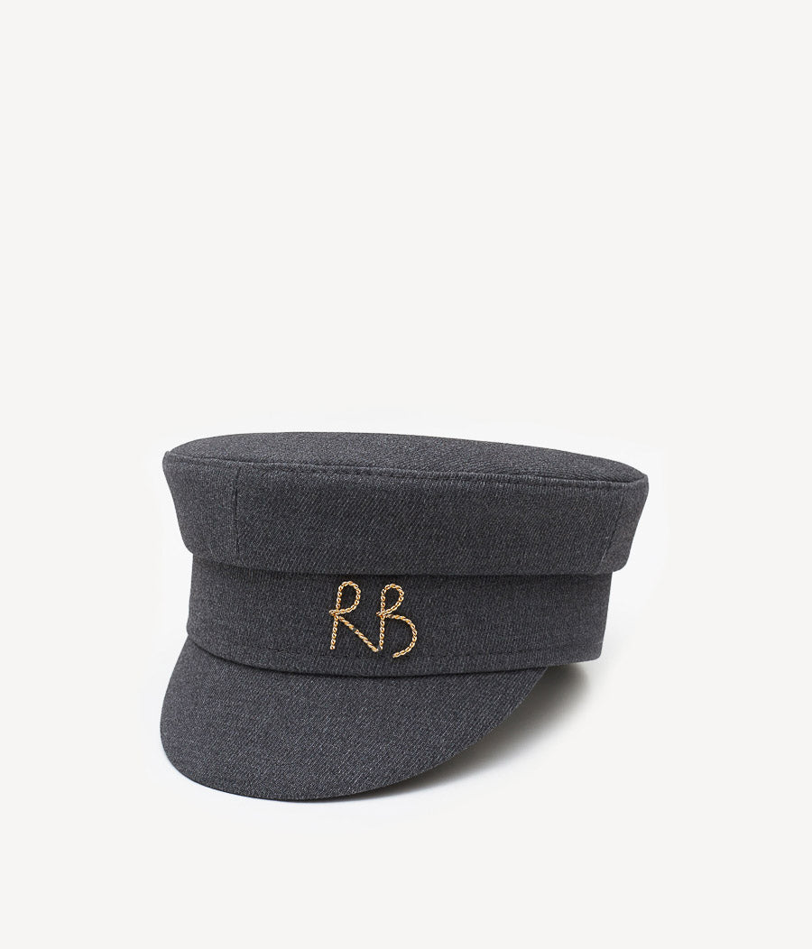 Hats, Logo-plaque Cotton-Blend Baker Boy Cap KPC030-CA-MRB-XXS Ruslan Baginskiy