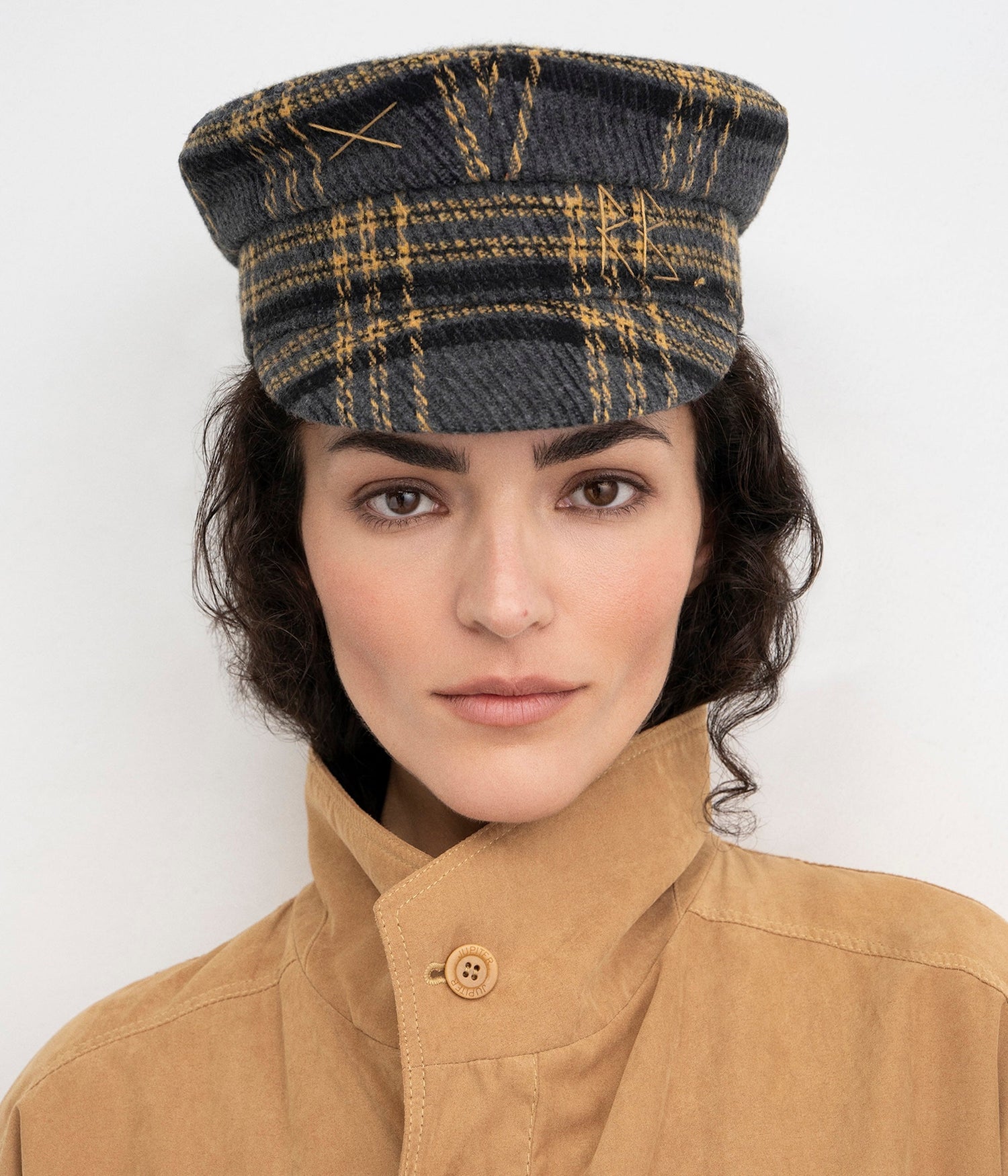 Photo, , Checked Baker Boy Cap