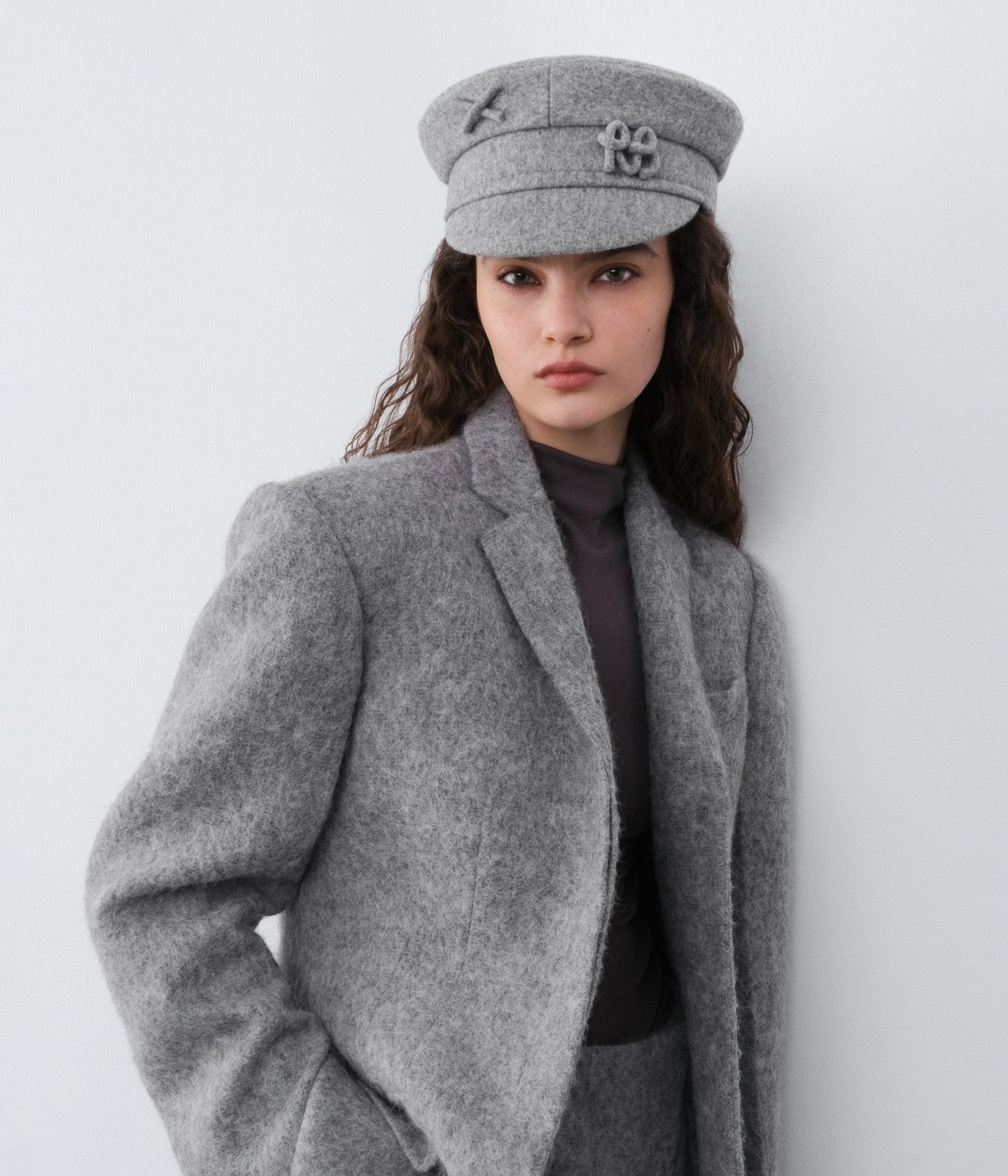 Monogram-embellished Baker Boy Cap