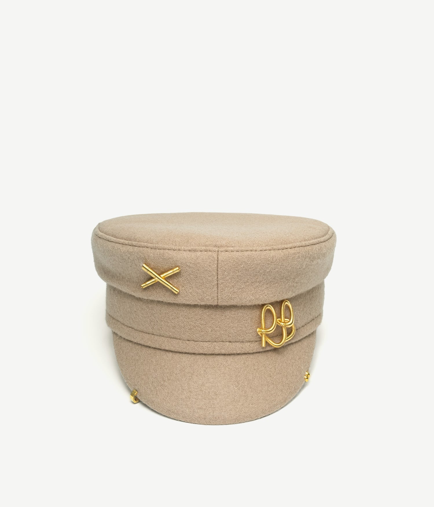 Ruslan Baginskiy Fall-Winter 2025, Piercing-inspired Baker Boy Cap