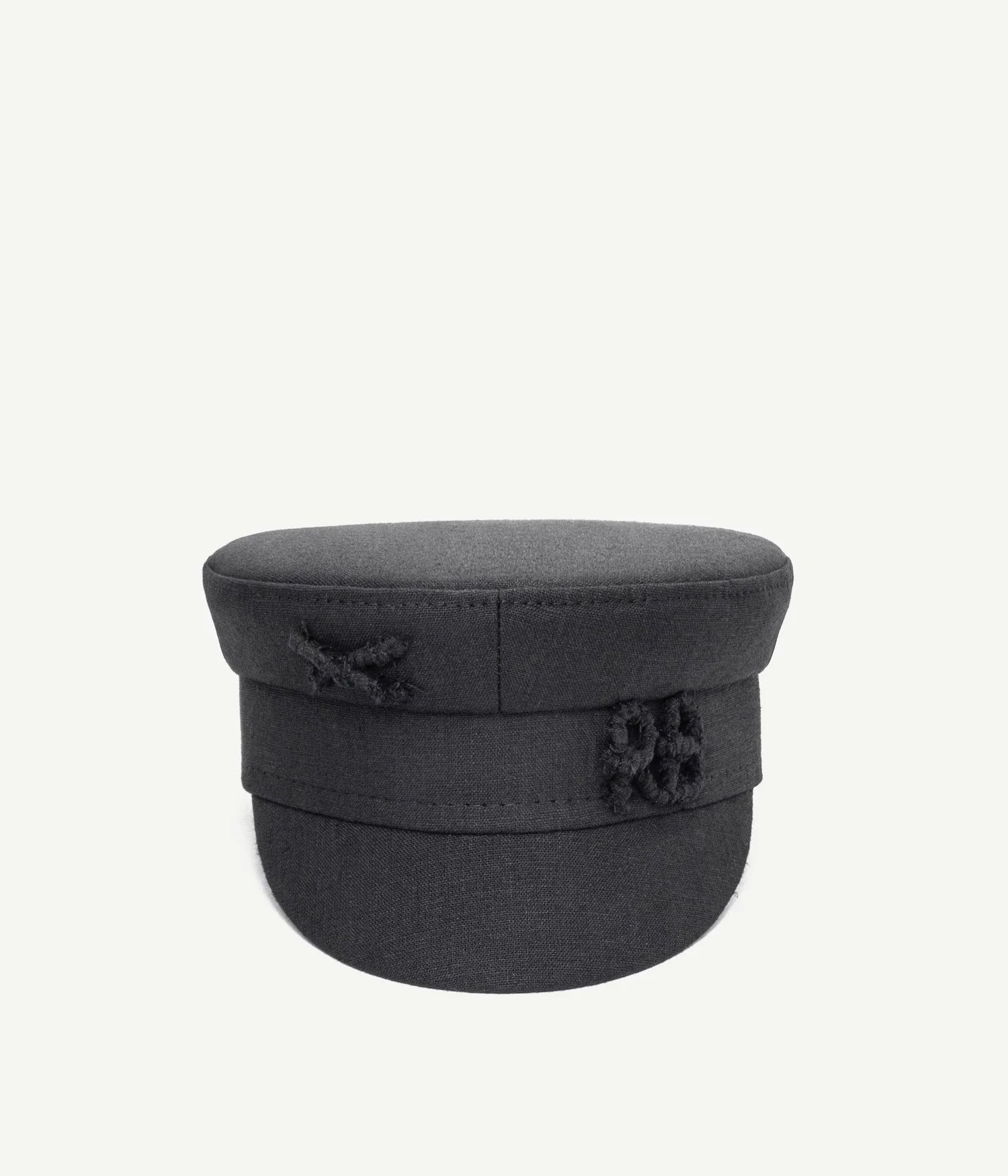 44_10, Monogram-embellished Linen Baker Boy Cap